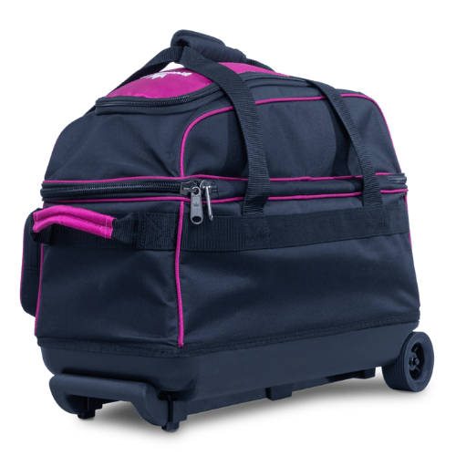 Brunswick Zone Double Roller Raspberry Bowling Bag - Durable & Stylish Bowling Gear for Men & Women - Perfect for League Play, Tournaments & Casual Bowling