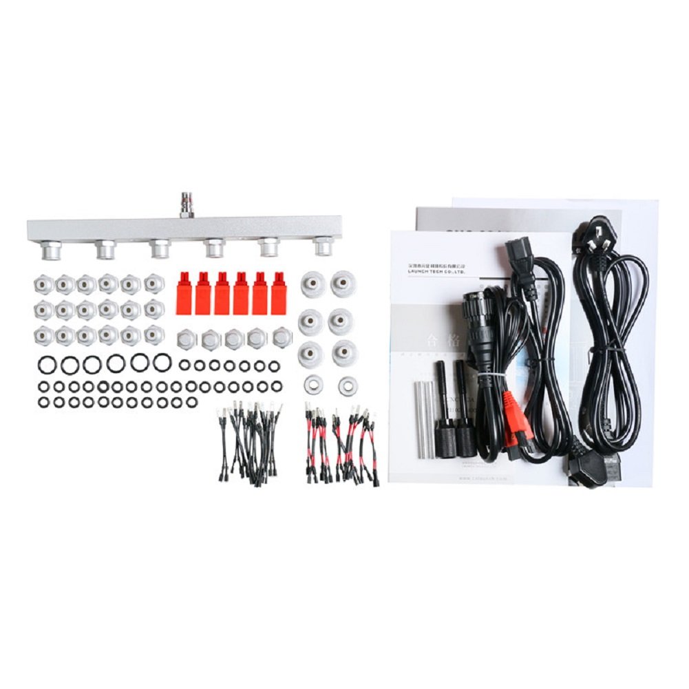 Autool Launch CNC602A Fuel Injector Cleaner & Tester Kit with 110V Transformer - Professional Automotive Diagnostic Tool for Engine Maintenance & Performance Tuning