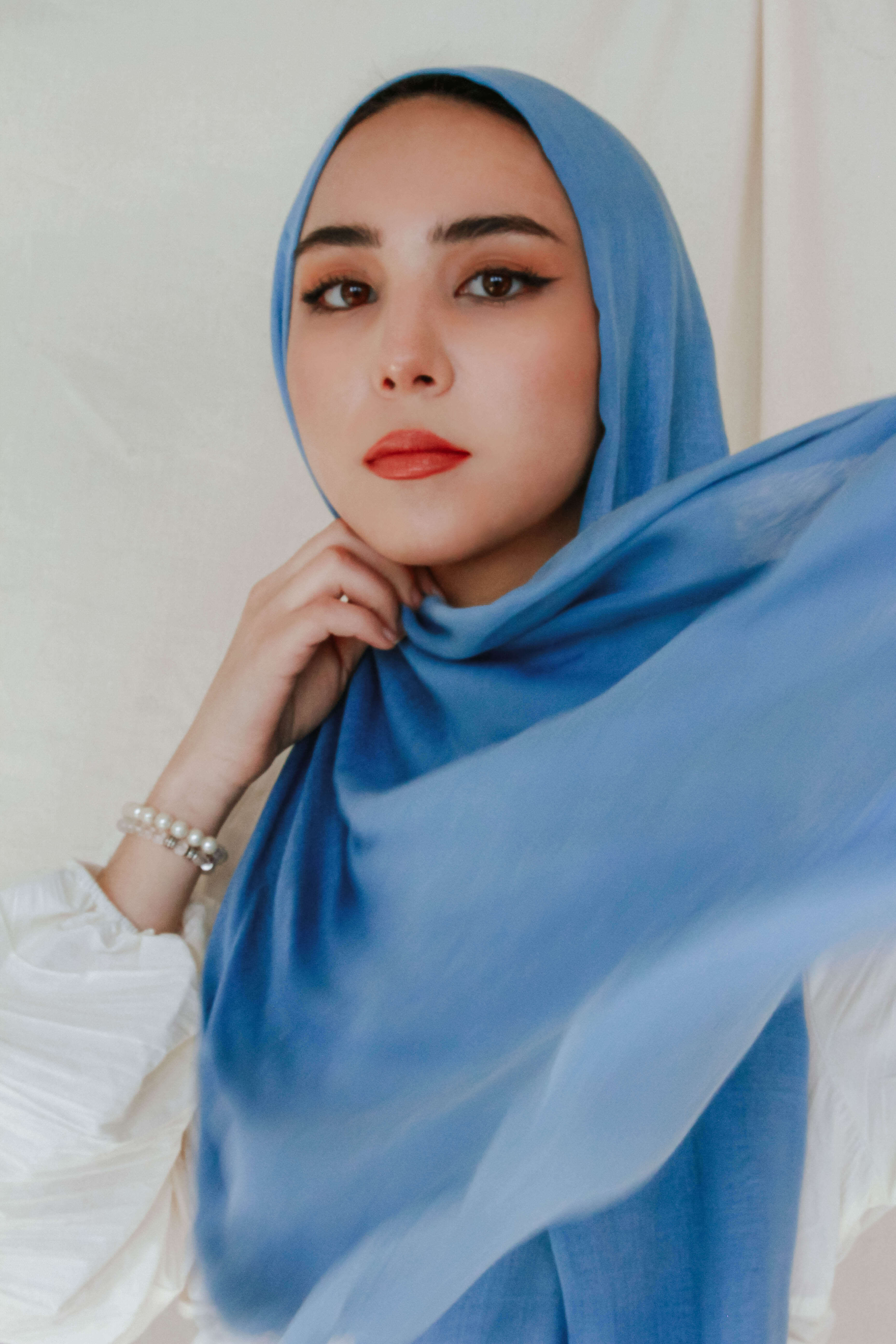 Authentic Uyghur Blue Handmade Scarf - 100% Proceeds Donated to Charity | Perfect for Cultural Events, Gifts & Winter Fashion