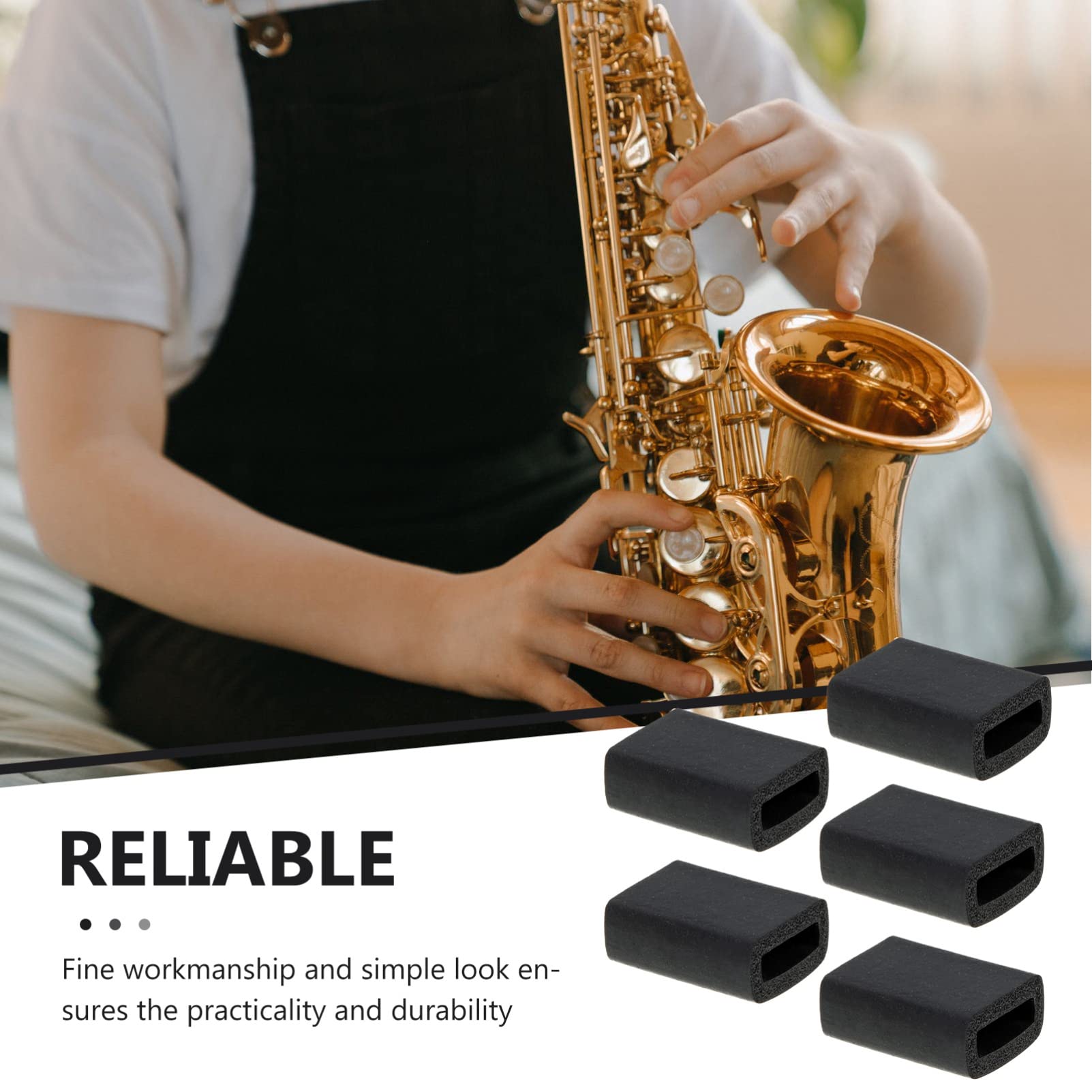 5pcs Saxophone Finger Pads - Comfortable Thumb Support for Saxophone Players | Durable & Easy to Use Sax Accessories | Perfect for Jazz, Band Practice & Professional Performances