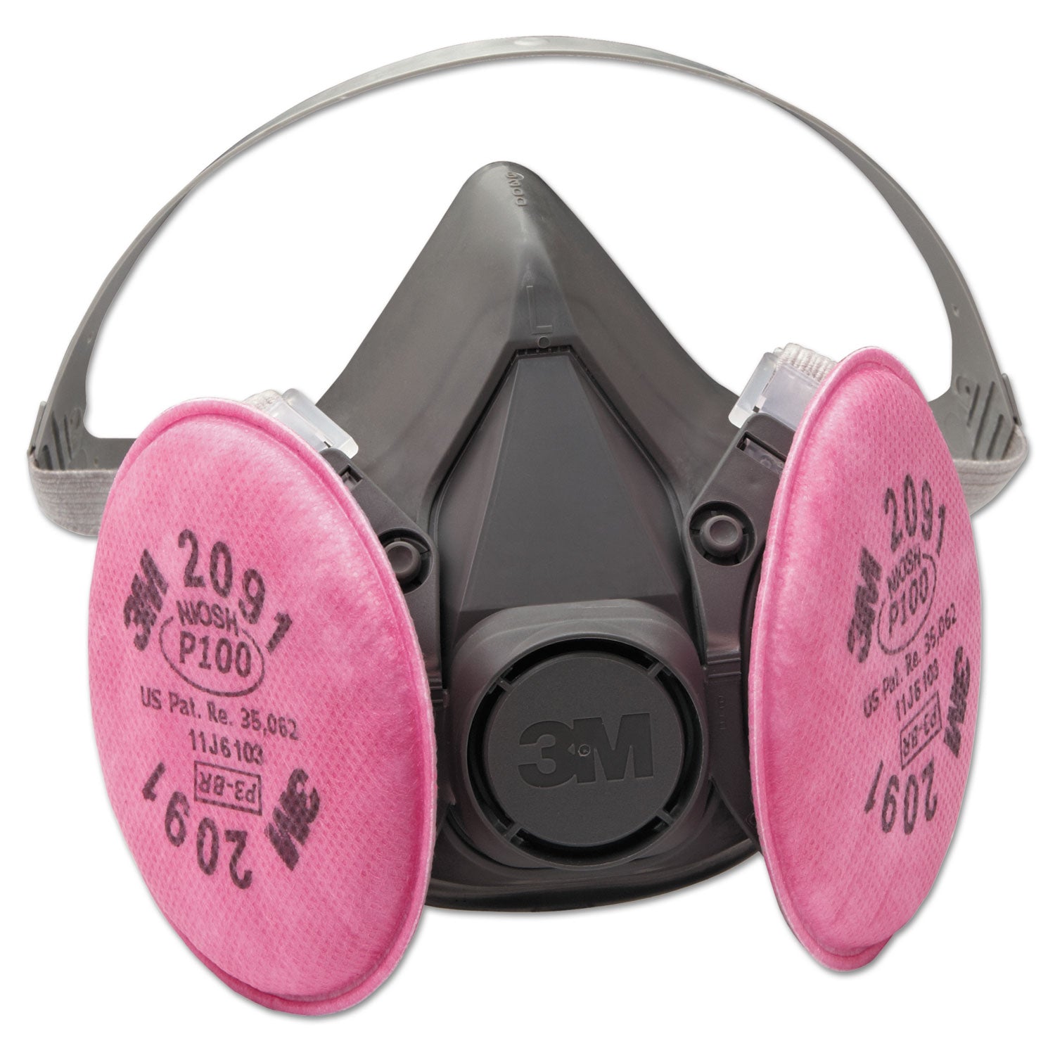3M™ 6000 Series Half Facepiece Respirator - Reusable, Medium Size for Painting, Woodworking & Chemical Protection - OSHA & NIOSH Approved Safety Mask