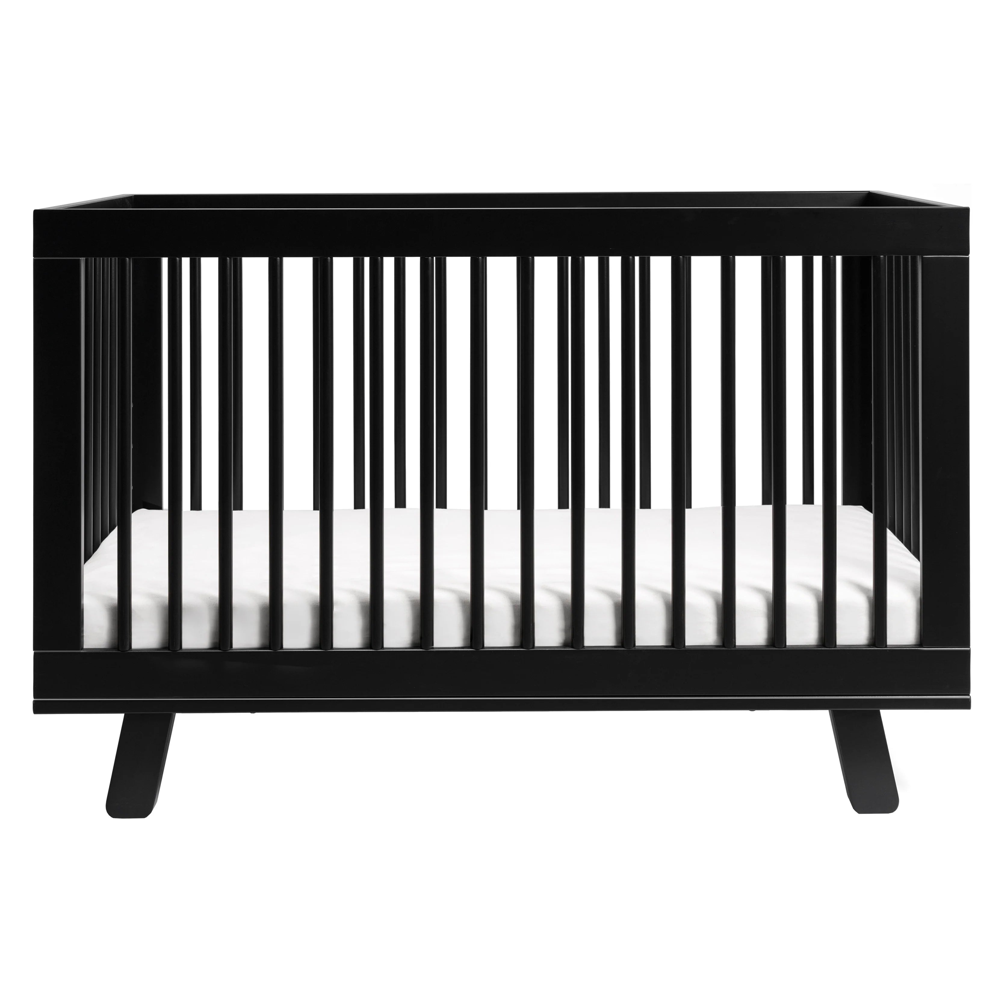 Hudson 3-in-1 Convertible Baby Crib with Toddler Bed Conversion Kit - White Nursery Furniture for Newborn to Toddler - Perfect for Nursery, Bedroom & Daycare Use
