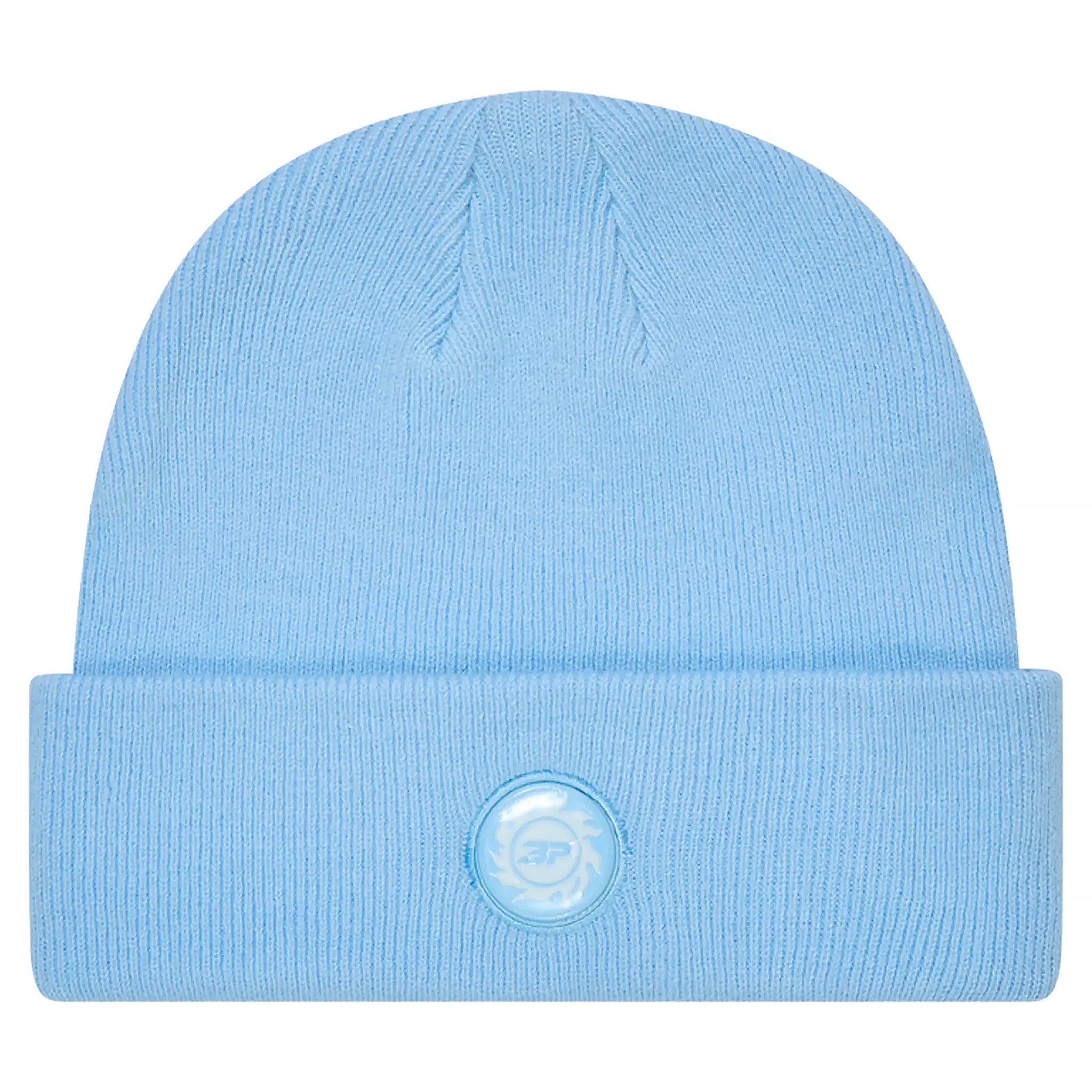 Broken Planet Fold Over Light Blue Beanie - Soft Winter Hat for Men & Women - Perfect for Skiing, Snowboarding & Cold Weather Activities