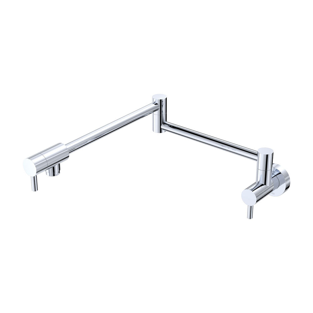 Fienza 228120 Kaya Chrome Pot Filler Faucet - High Arc Kitchen Sink Faucet for Easy Pot Filling, Ideal for Home Cooks & Professional Chefs (Perfect for Soup Pots, Pasta Cookers & Large Cooking Vessels)