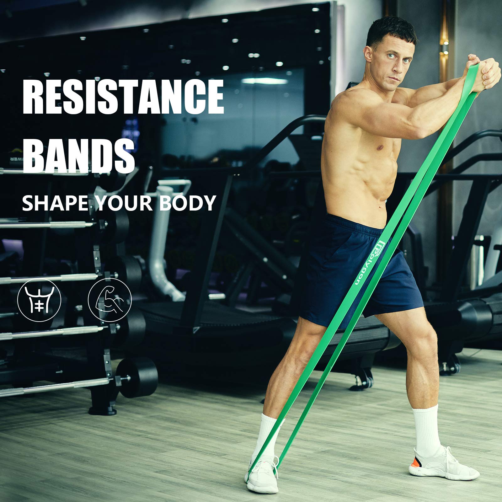 Polygon Pull Up Assist Resistance Bands – Heavy Duty Exercise Loop Bands for Strength Training, Powerlifting & Physical Therapy | Perfect for Home Workouts, Muscle Toning & Body Stretching | Ideal for CrossFit, Gym & Rehabilitation Exercises