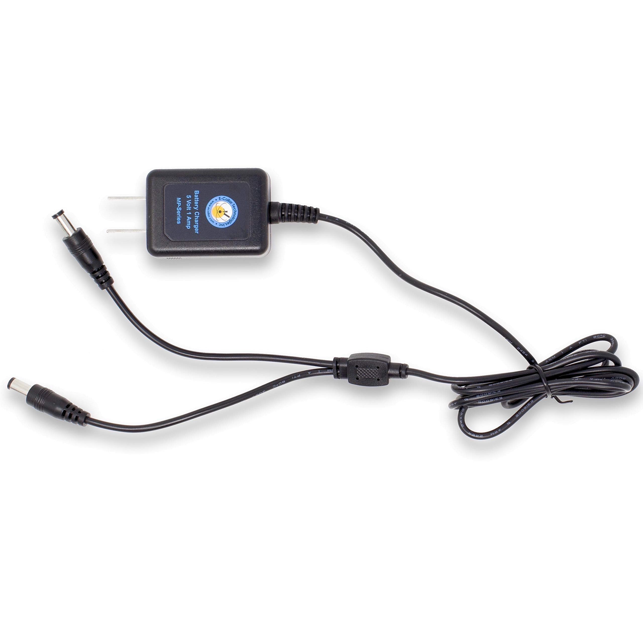 Educator CHARGER-300/400 Dual Lead Charger for Barkless Training Collars - Compatible with Series 300, 400 & BP-504 Models - Fast Charging with Round Ports - Perfect for Dog Training at Home or Outdoors - Black