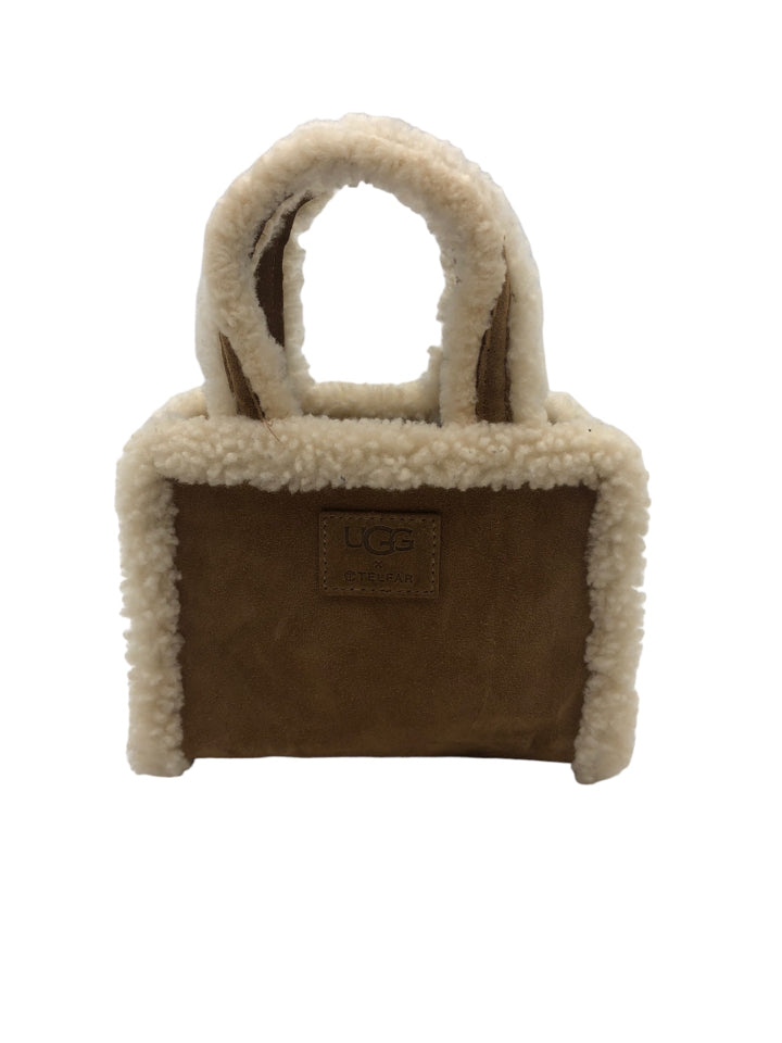 Ugg x Telfar Mini Shopper Crossbody Bag - Genuine Shearling Leather Women's Shoulder Purse for Everyday Use, Shopping & Travel Accessories