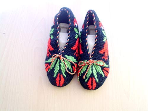 Cozy Crochet Slipper Socks for Women - Handmade Knit Ankle Booties & Chunky Winter Socks | Perfect House Shoes, Christmas Gift for Her, Home & Office Comfort