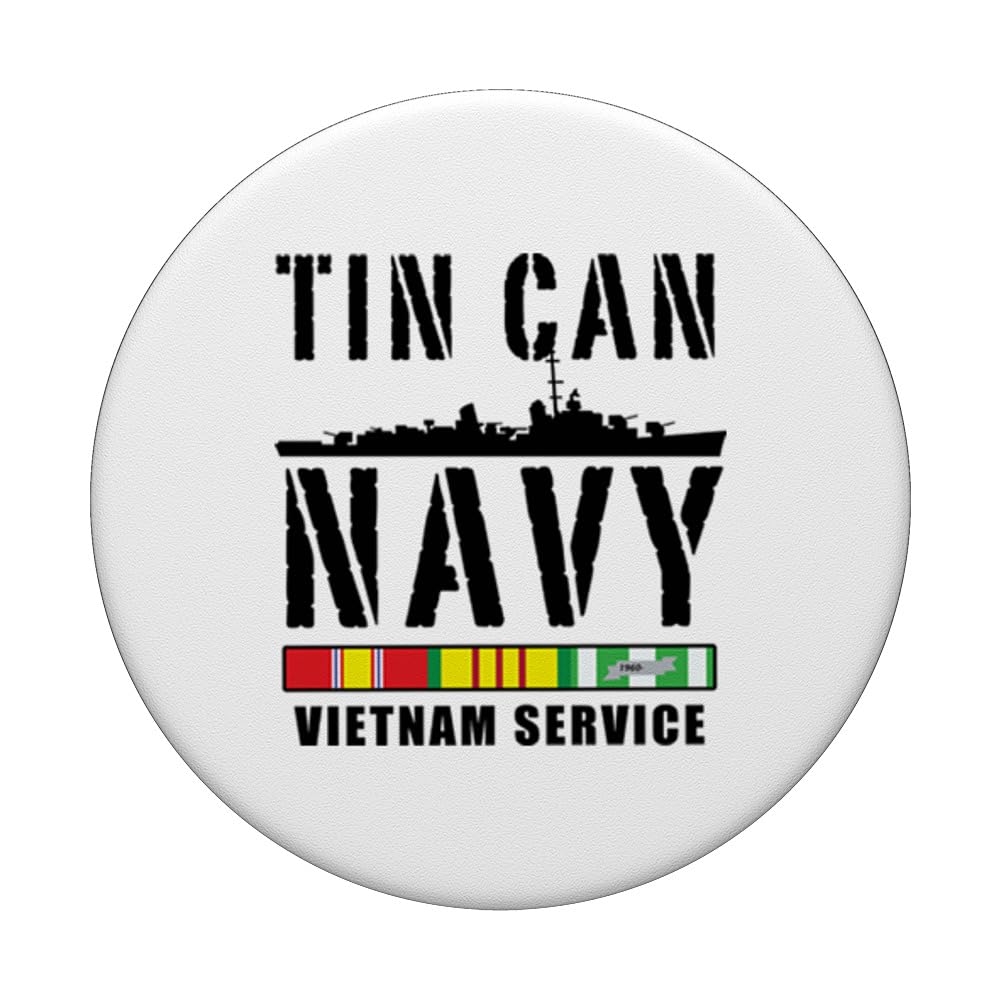 TIN CAN NAVY VIETNAM SERVICE PopSockets Standard PopGrip - Swappable Phone Grip & Stand for Smartphones - Perfect for Military Veterans & History Enthusiasts