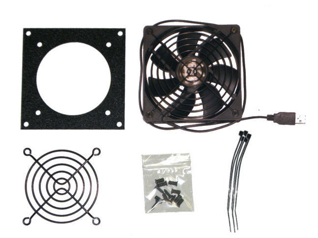 Cabcool 901U Single 92mm USB Powered Computer Case Fan - Quiet Cooling Solution for PC, Gaming Rig & Home Office Setup