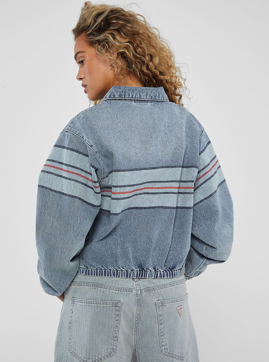 Guess Originals Chest Stripe Bomber Jacket for Men - Stylish Lightweight Outerwear for Casual Wear & Street Fashion