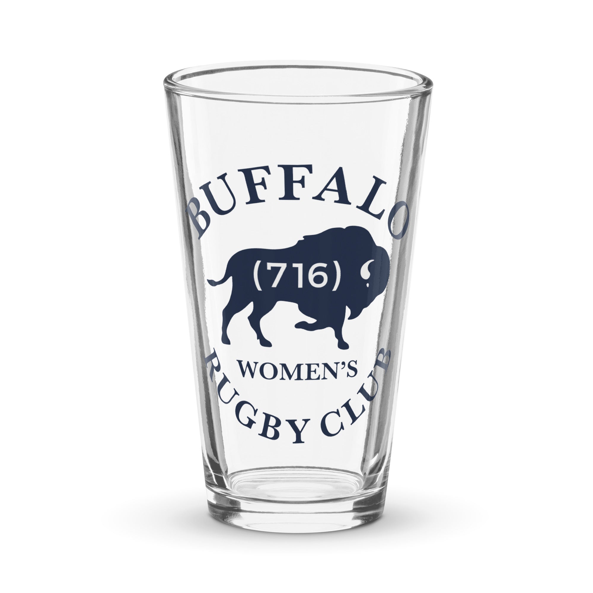Buffalo Wings & Beer Pint Glass - 16oz Heavy Duty Bar Glass for Craft Beer, Lager, IPA, Cocktails - Perfect for Sports Bars, Game Nights, and Home Brewing Enthusiasts