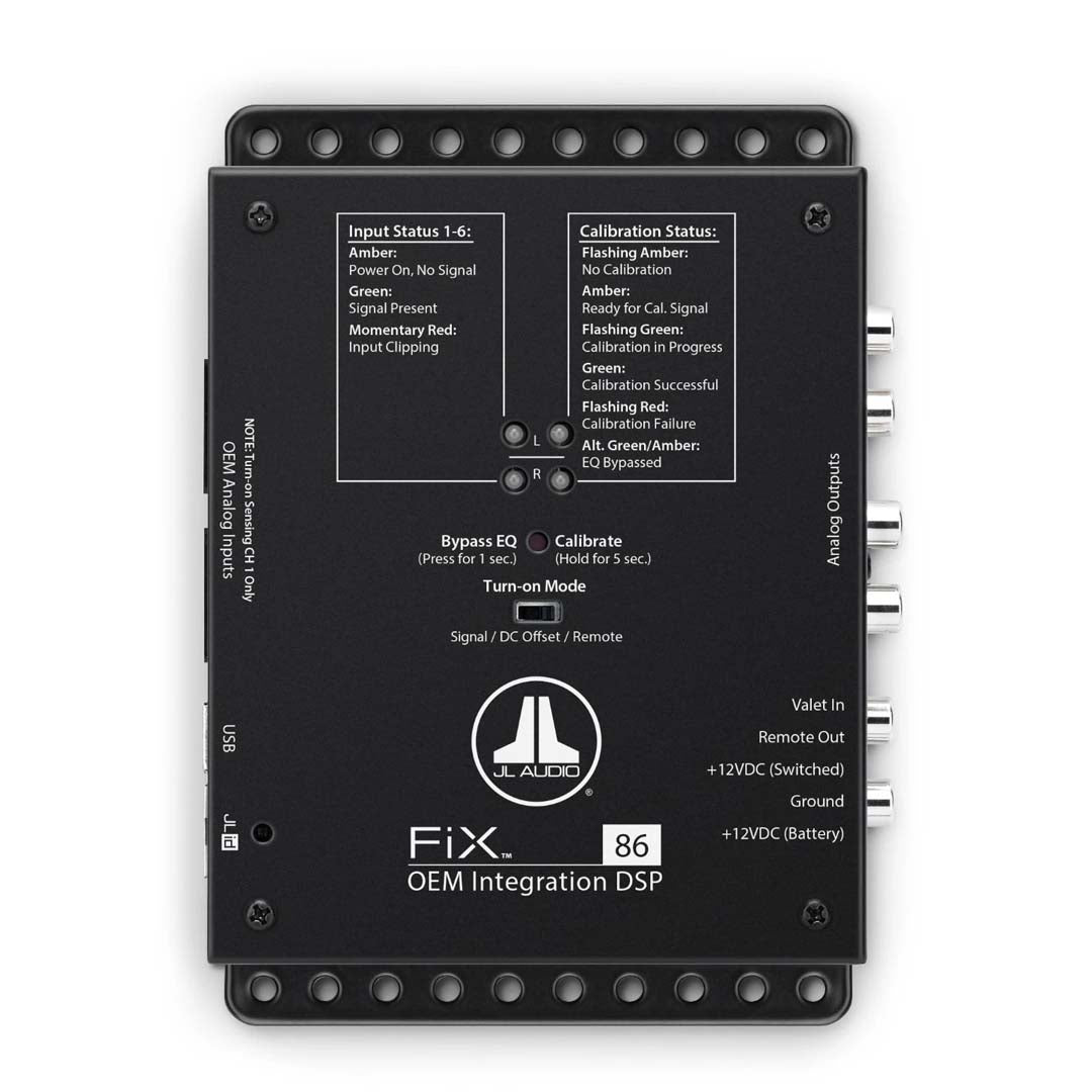 JL Audio FiX 86 6-Channel OEM Integration DSP - Premium Car Audio Processor for Enhanced Sound Quality | Perfect for Vehicle Audio System Upgrades & Custom Installations