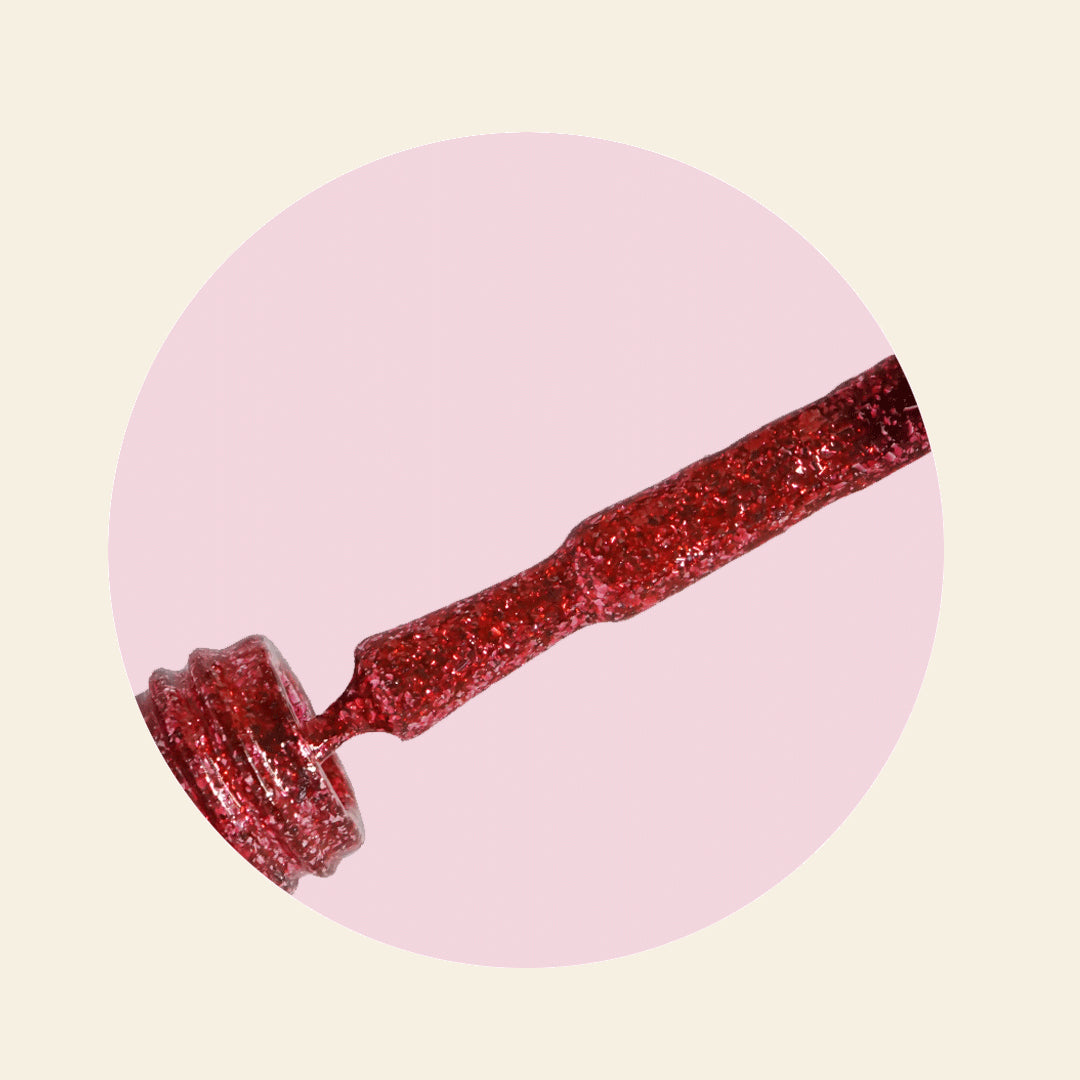 Mitty Platinum Glitter Ruby Kiss Lip Gloss - 15ml Long Lasting Shiny Lip Gloss for Women, Perfect for Parties, Dates & Special Occasions