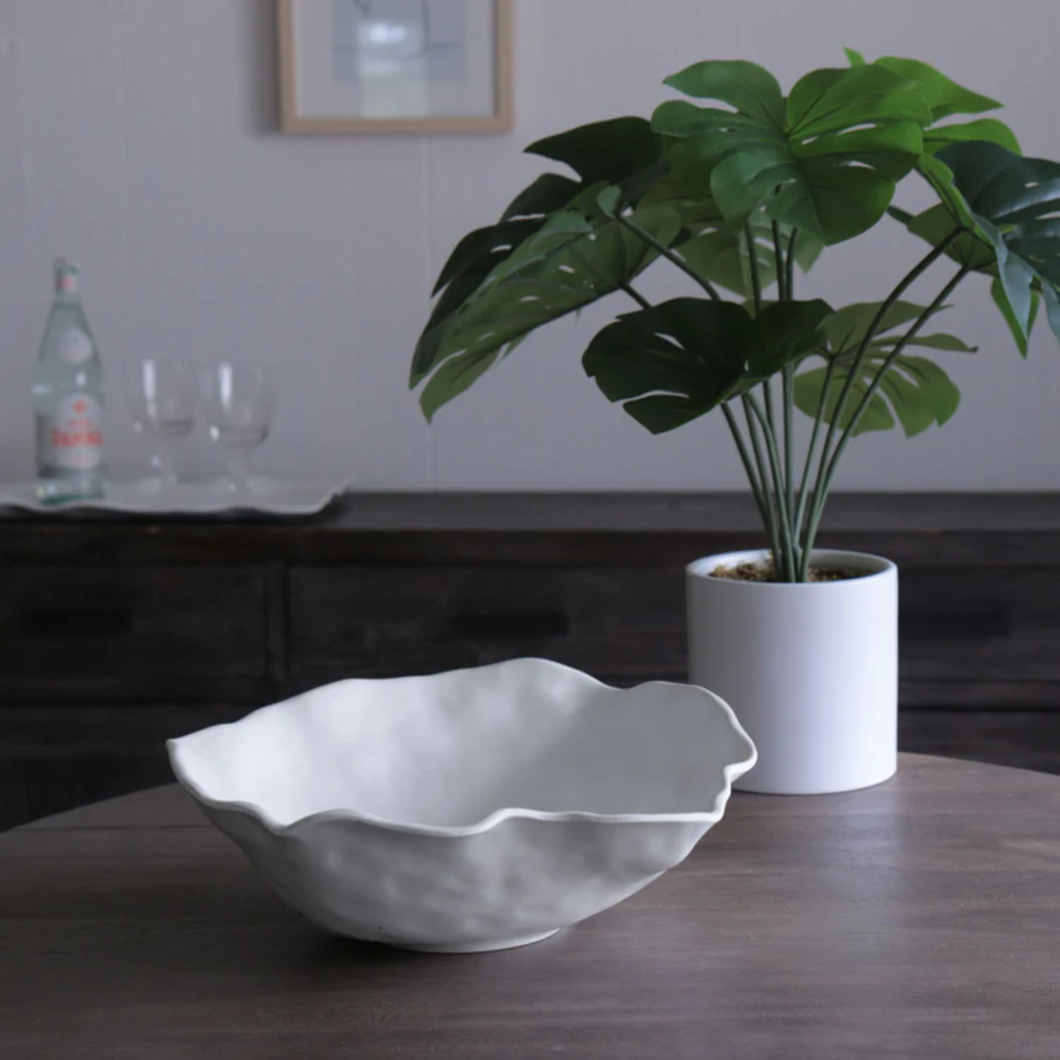 Handcrafted Large Ceramic Serving Bowl for Salad, Pasta & Fruit - Elegant Dining & Entertaining Centerpiece