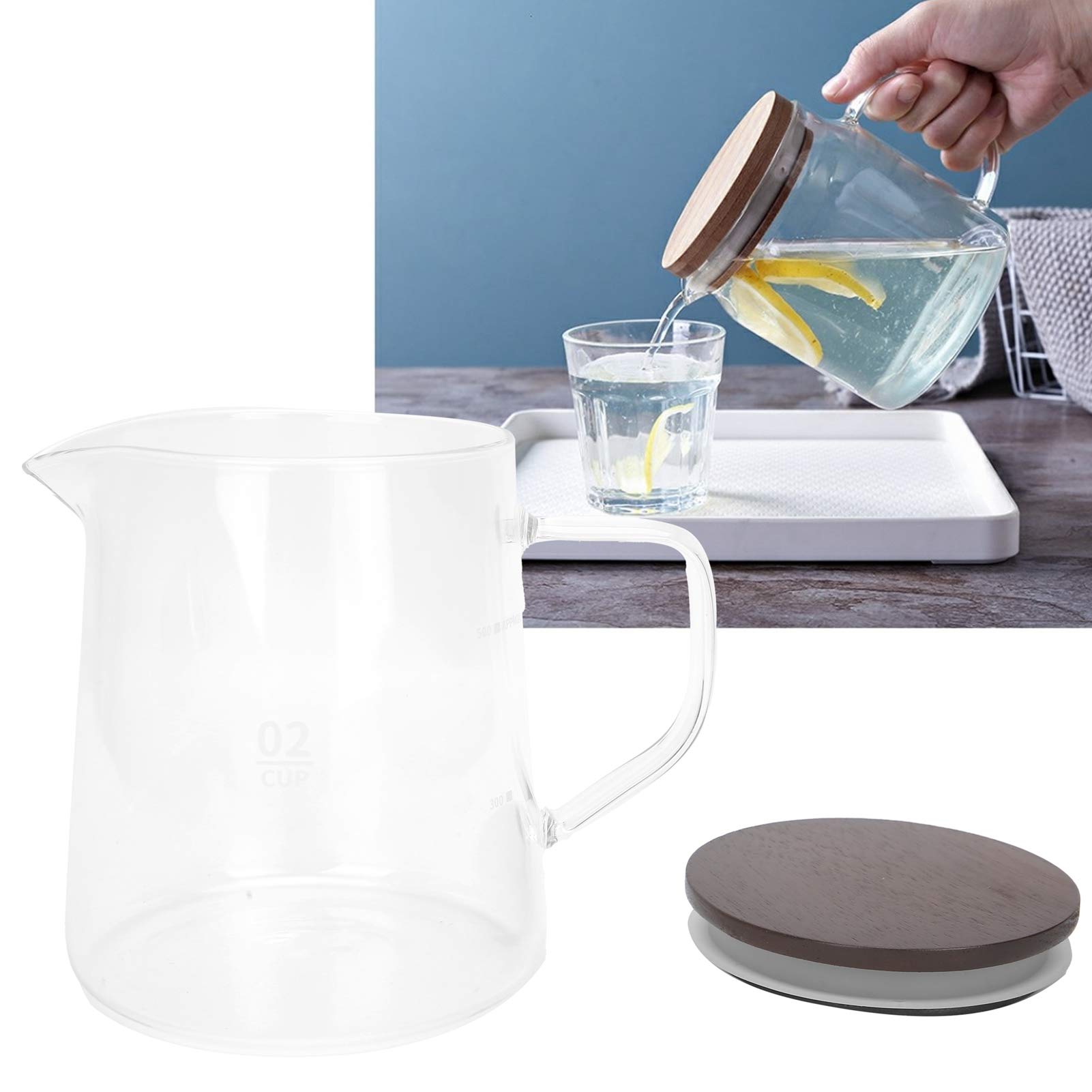 Premium Heat-Resistant Glass Coffee Maker & Tea Kettle with Insulated Handle - Leak-Proof Lid, Durable Coffee Pot for Home, Office & Camping Use - Perfect for Brewing Coffee, Tea & Hot Beverages