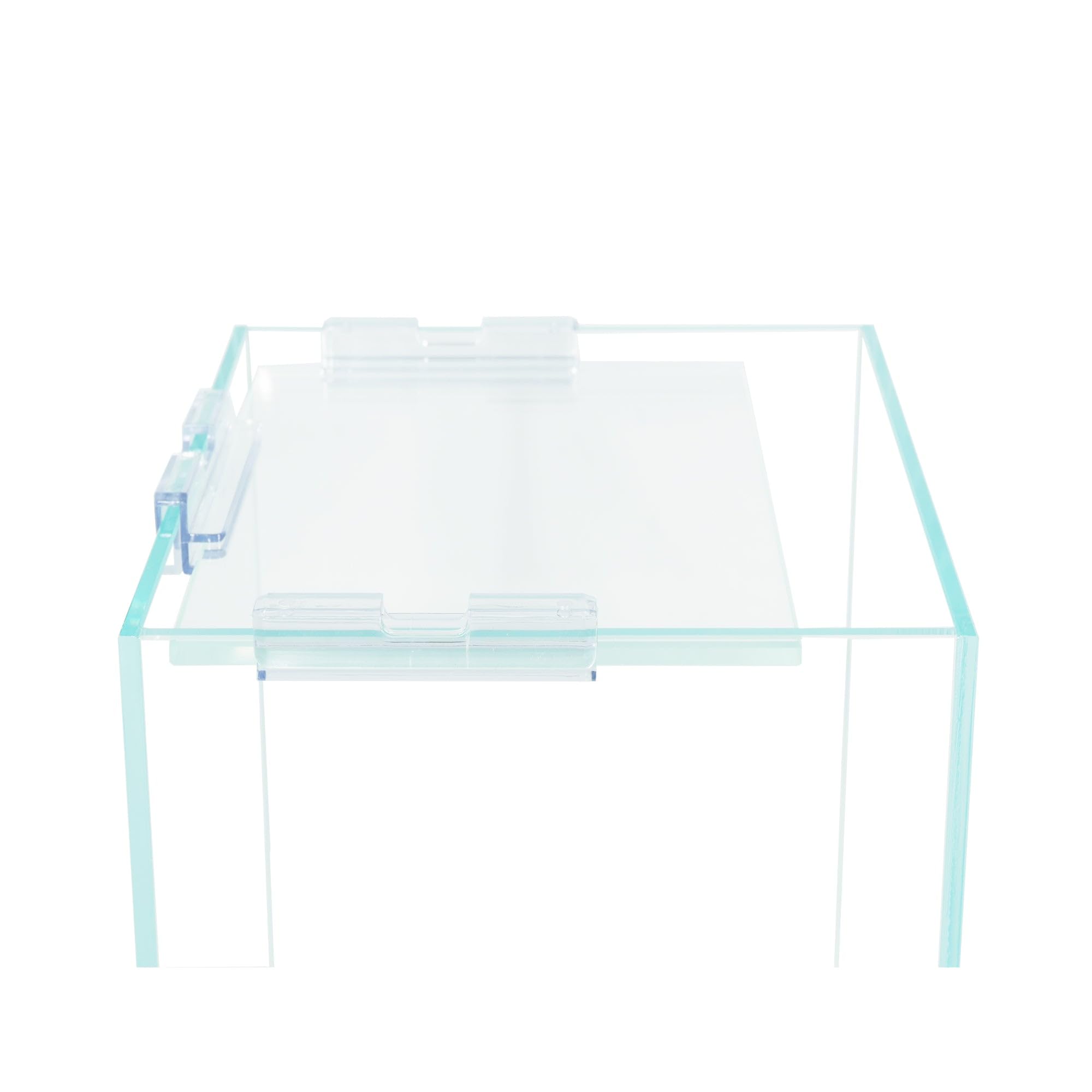 Premium Cube Rimless Frameless Ultra Clear Glass Aquarium - 5mm Low Iron Glass with White Leveling Mat & Optional Lids - Modern Fish Tank for Home/Office Decoration & Aquatic Displays
