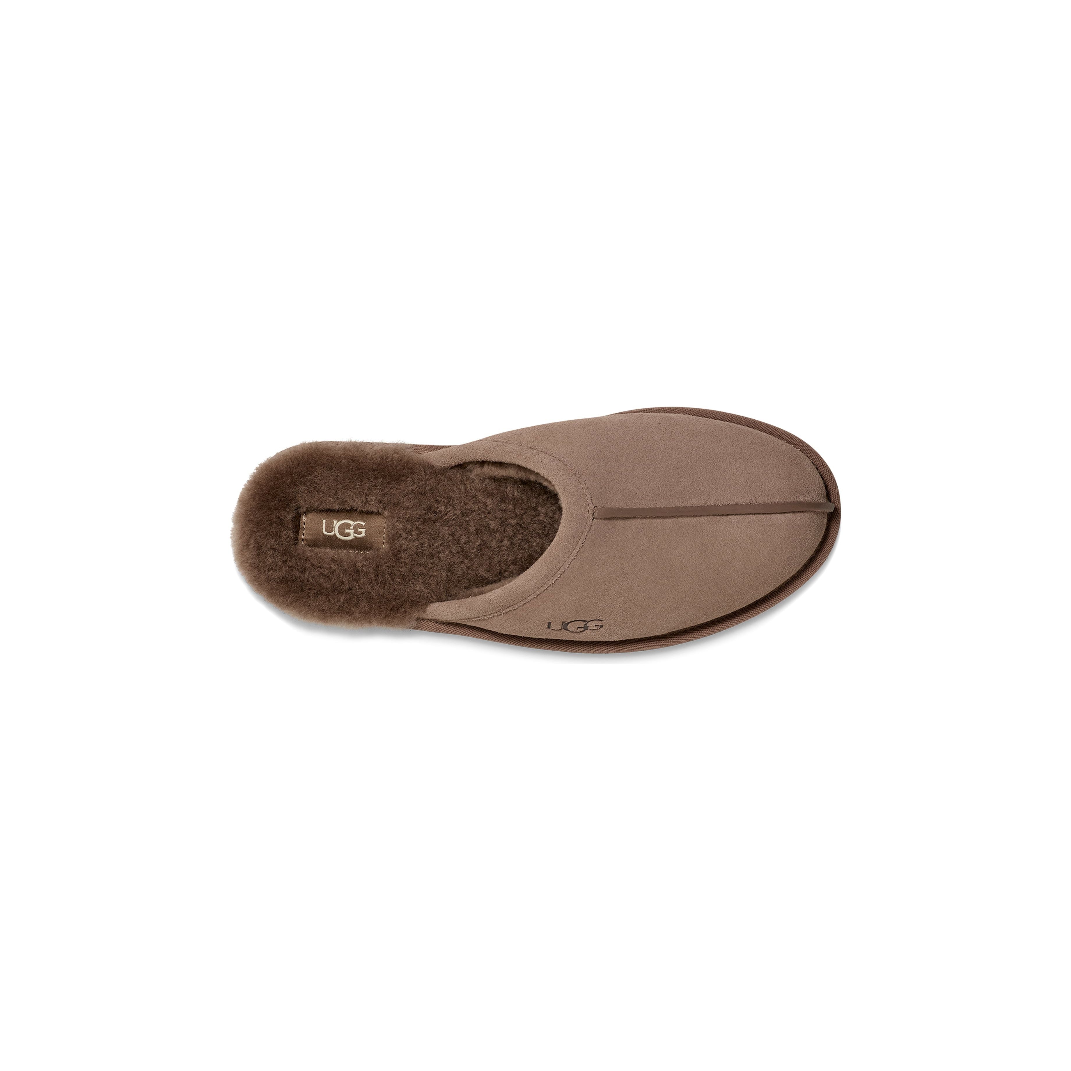 UGG Men's Scuff Slippers - Soft Indoor/Outdoor House Shoes for Men, Comfortable Caribou Brown Slippers for Winter & Home Use