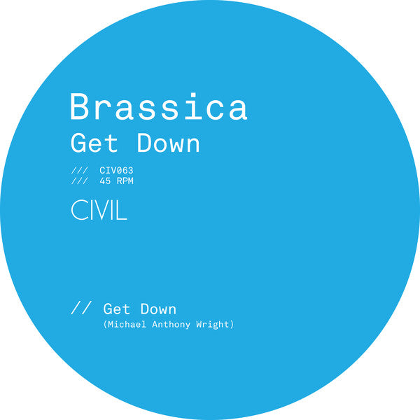 Brassica – Get Down / Tears I Can't Afford Vinyl Record – Indie Electronic Music – Perfect for Home Listening & DJ Sets
