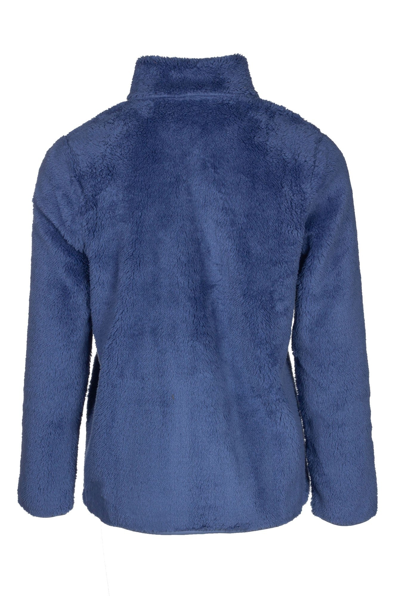 Teddy Fleece Jacket for Women & Men - Soft Cozy Winter Outerwear in Indigo Blue (3421B1) - Perfect for Casual Wear, Outdoor Activities & Cold Weather