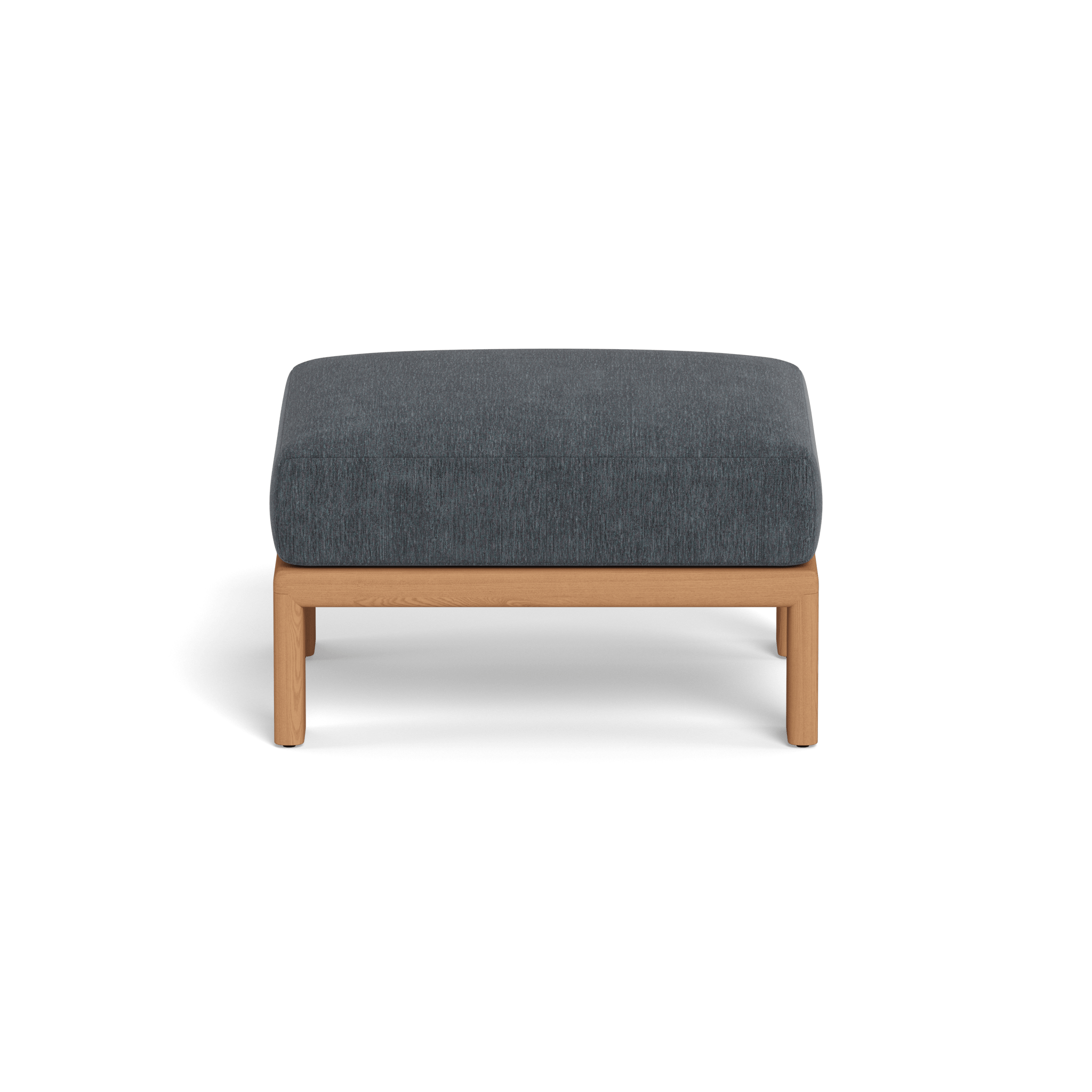 Palm Beach Teak Ottoman - Waterproof & Durable Outdoor Furniture for Patio, Poolside, and Garden Relaxation