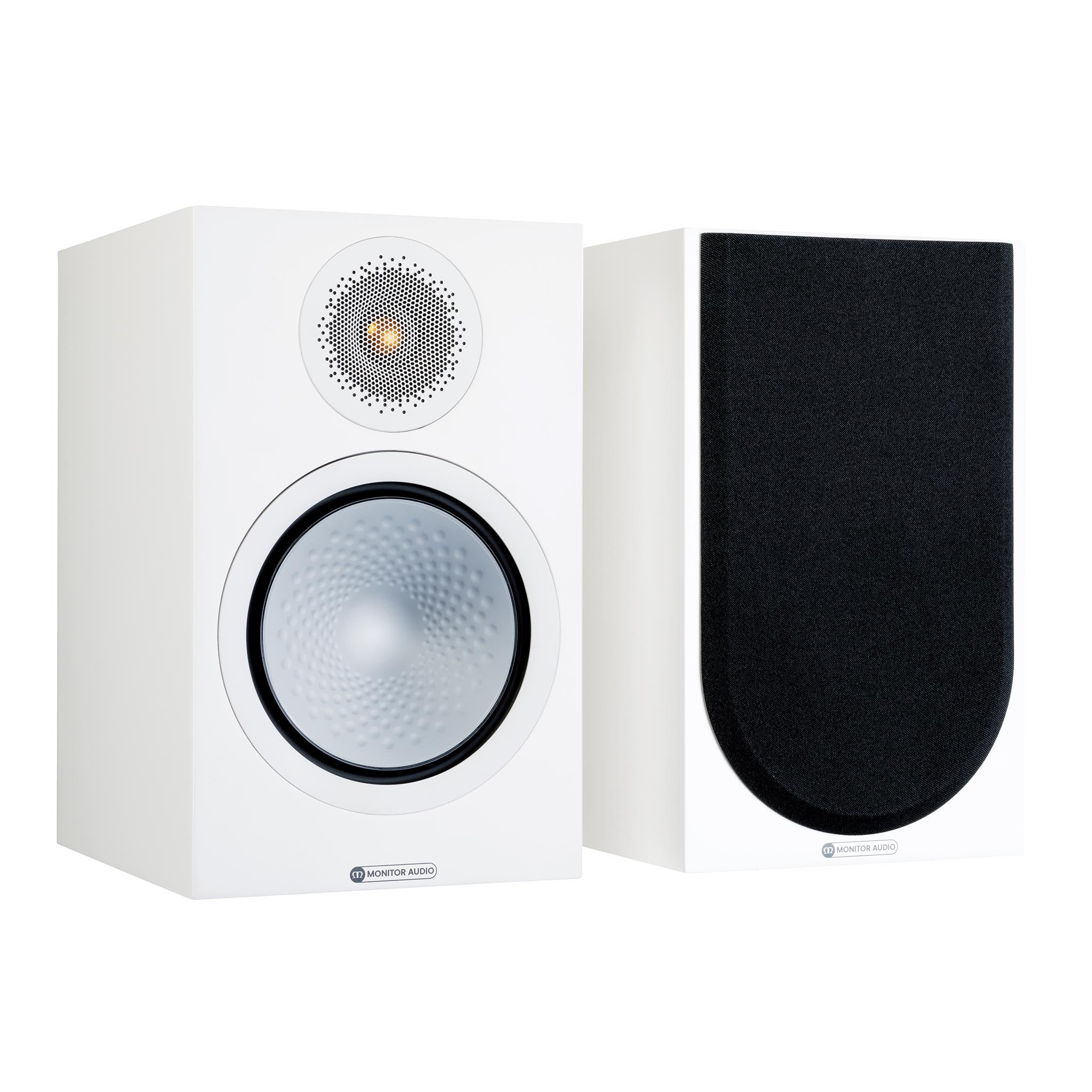 Monitor Audio Silver 100 7G Bookshelf Speakers (Pair) - HiFi Home Audio System for Living Room, Home Theater & Music Listening