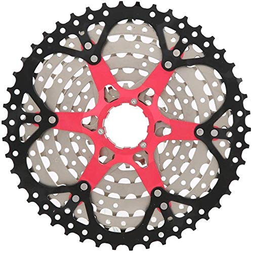 9 Speed 46T Mountain Bike Cassette - Ultralight Hollow Freewheel for MTB & Road Bikes | Durable Bicycle Gear Accessory for Trail Riding & Commuting