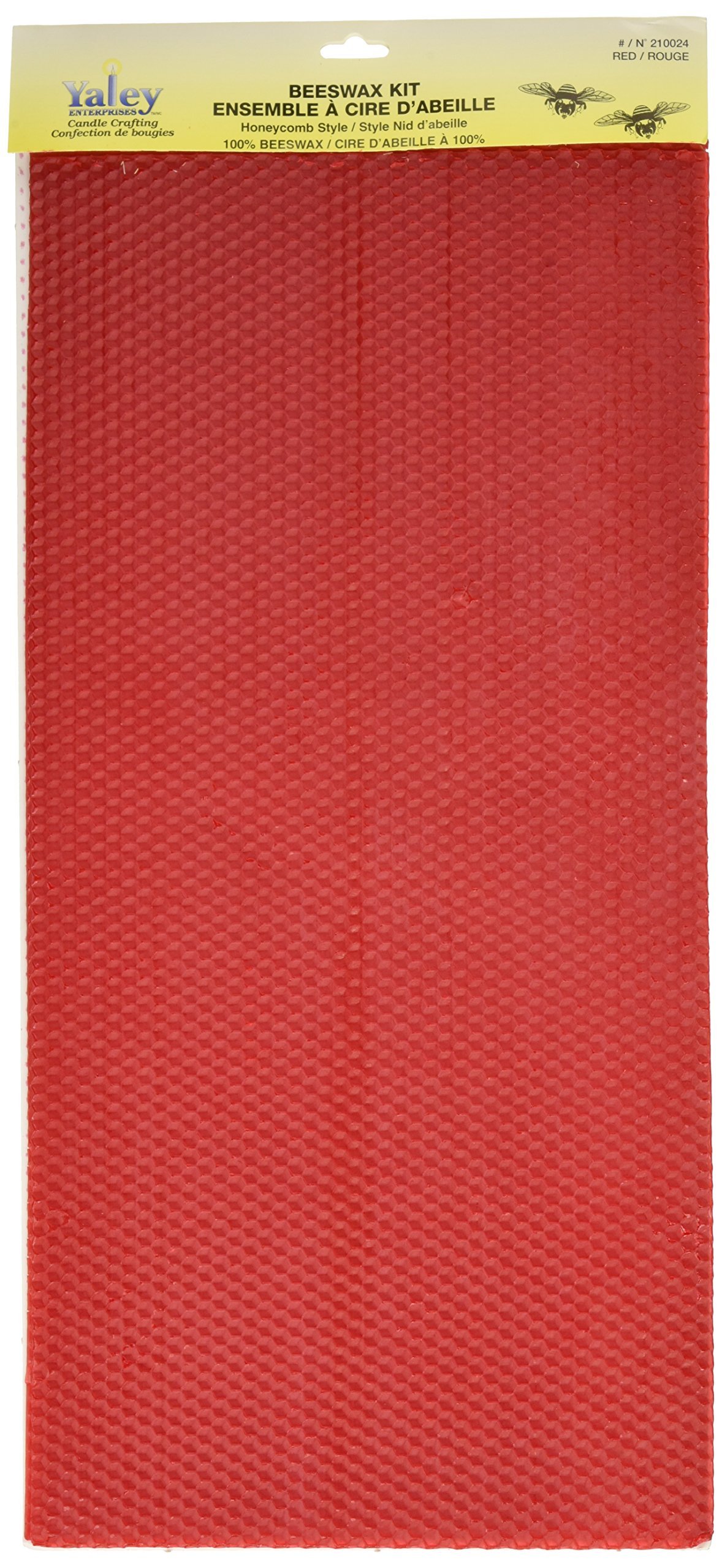Premium Yaley Beeswax Sheets Kit - Natural Red Beeswax for Candle Making, DIY Crafts, and Home Decor - Perfect for Handmade Candles, Soap Making, and Gift Wrapping