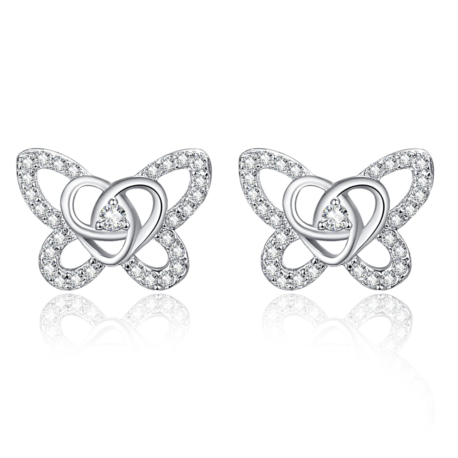 Sterling Silver Animal Stud Earrings for Women & Girls - Perfect Birthday, Easter Jewelry Gift for Daughter, Granddaughter & Teen Girls | Elegant & Playful Accessory for Everyday Wear & Special Occasions