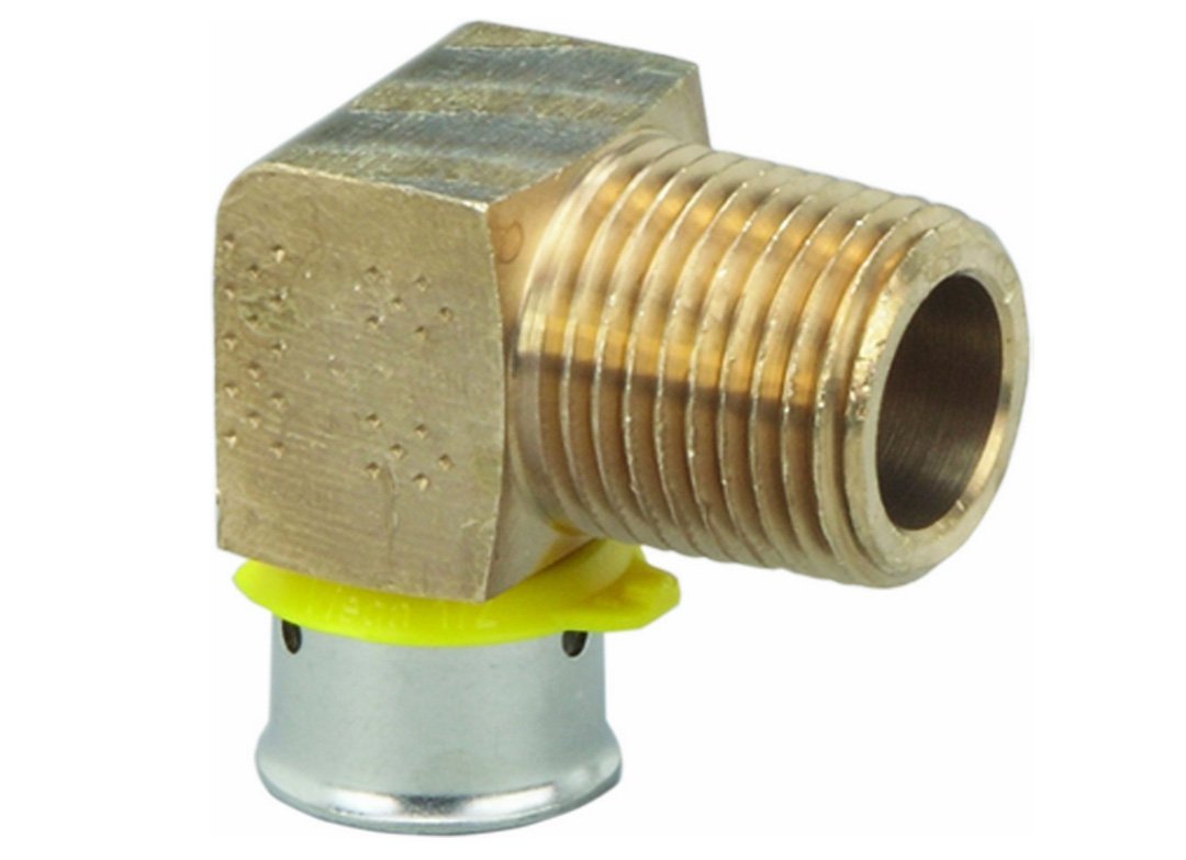 Viega 92525 PureFlow Zero Lead Bronze PEX Press Elbow - 1/2