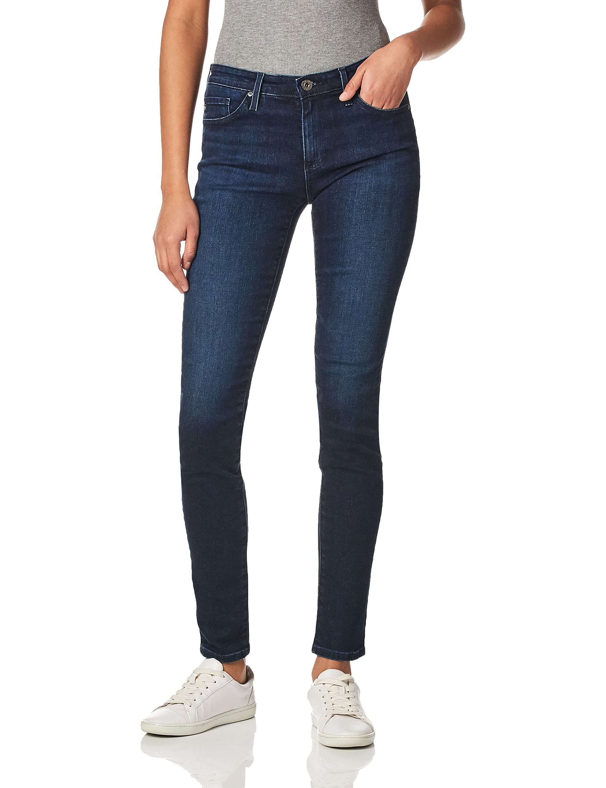 Women's Super Skinny Fit Stretch Denim Leggings - High Waist Tummy Control Jeggings for Yoga, Workout & Everyday Wear