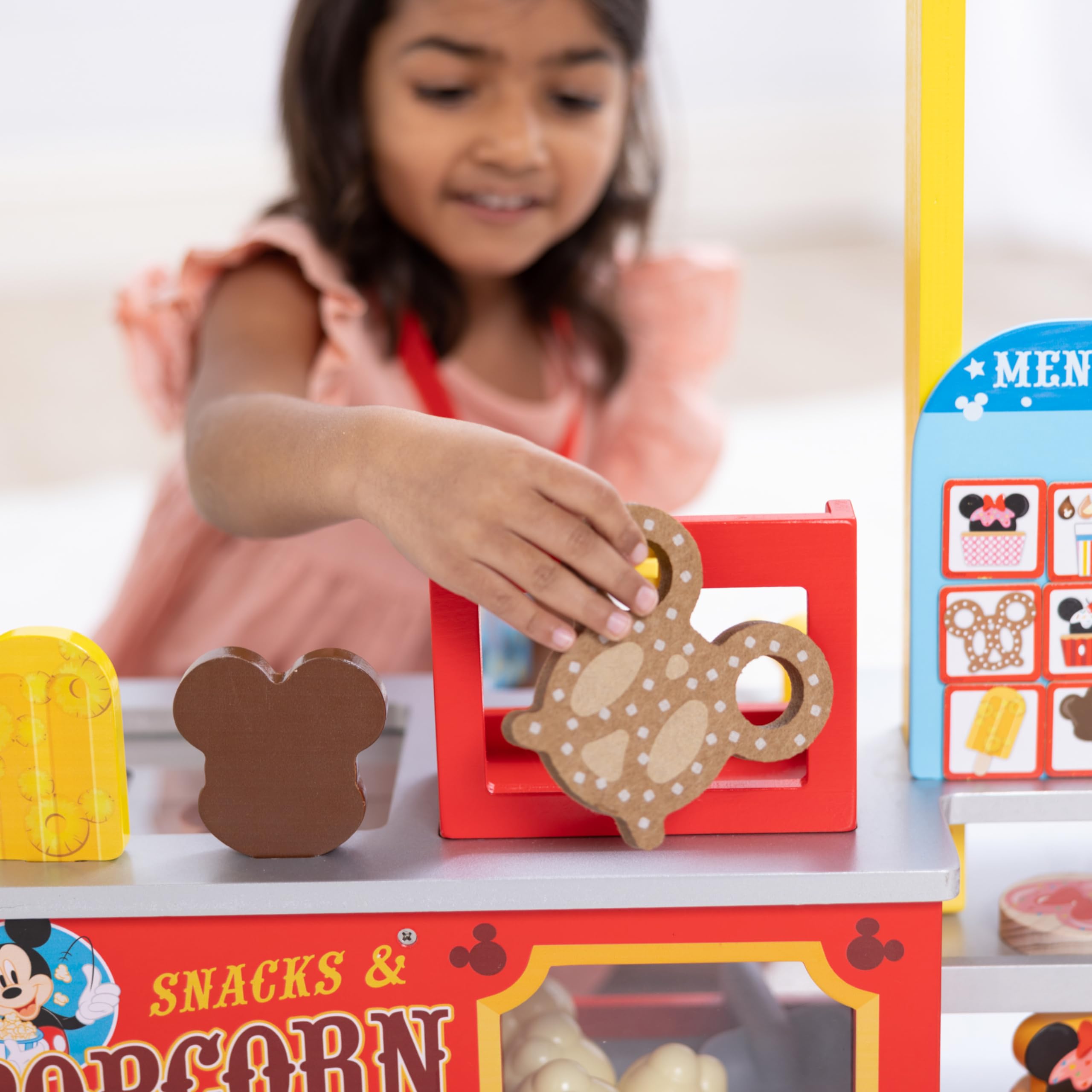 Melissa & Doug Disney Snacks & Popcorn Wooden Pretend Play Food Set – 33-Piece FSC-Certified Toy for Kids | Pretend Play Kitchen Accessories for Imaginative Play & Role-Playing Games