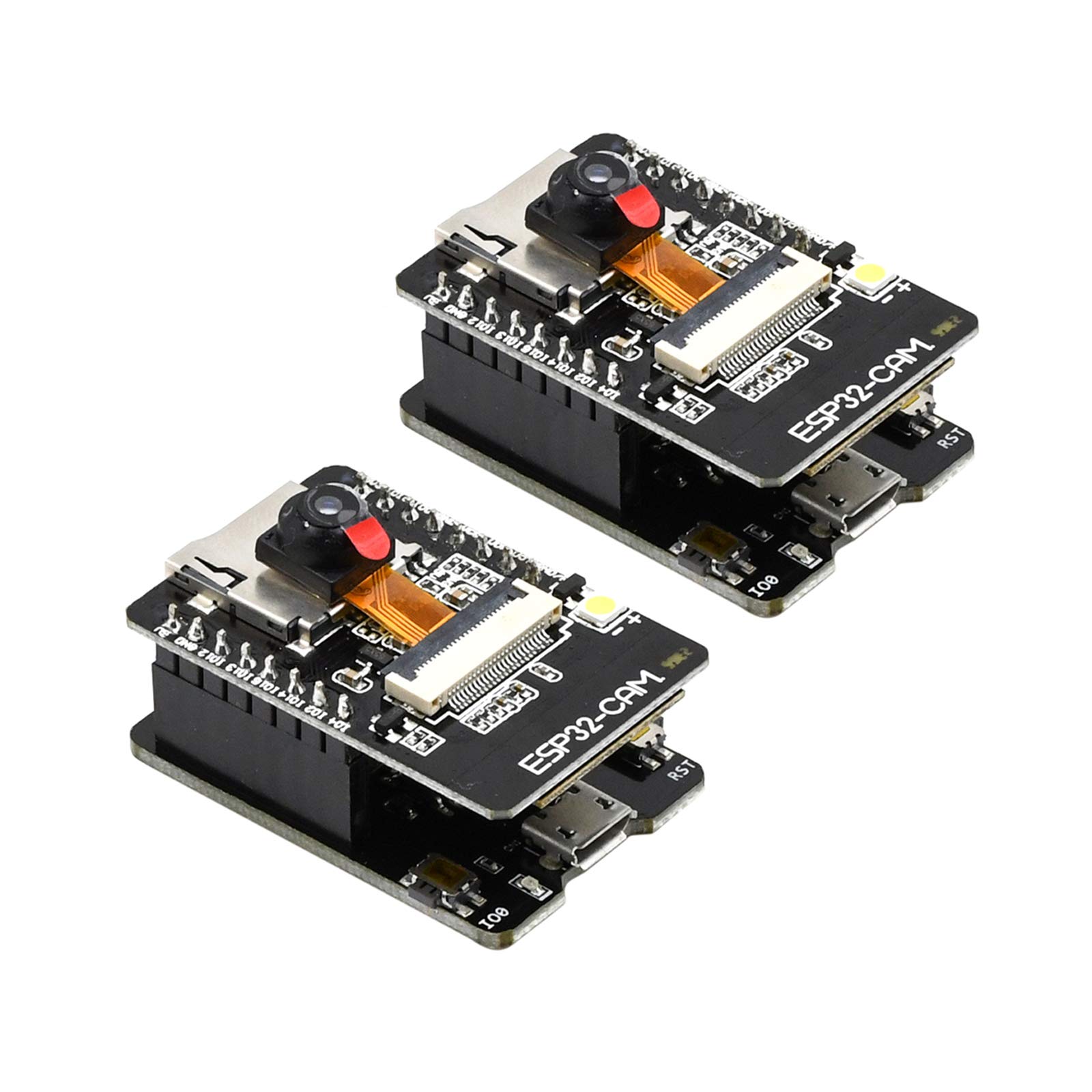 ESP32 CAM MB WiFi Bluetooth Development Board - Dual-Core Processor with TF Card Slot & 2640 Camera Module (2-Pack) for IoT Projects, Smart Home Devices, and Wireless Monitoring Systems