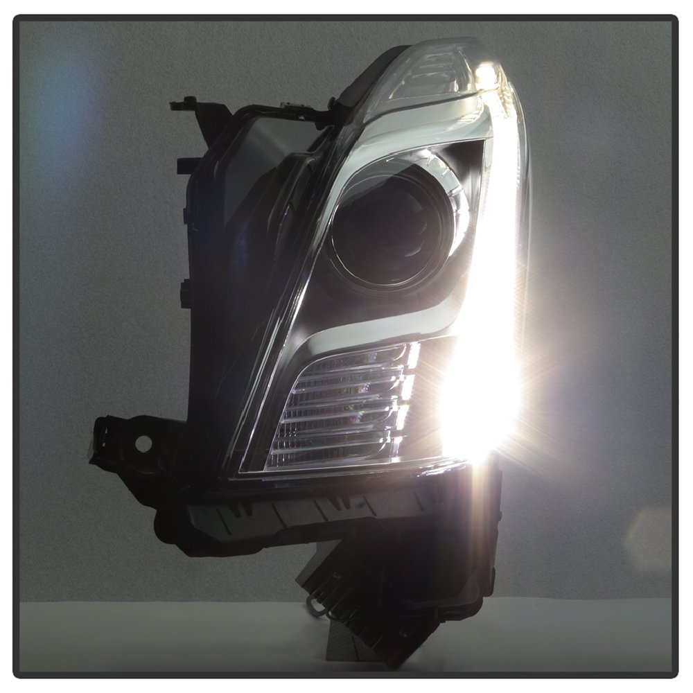 HID AFS Headlights for Cadillac XTS 2013-2015 - OEM Style Replacement - Chrome/Clear Lens - Perfect for Night Driving & Car Upgrades