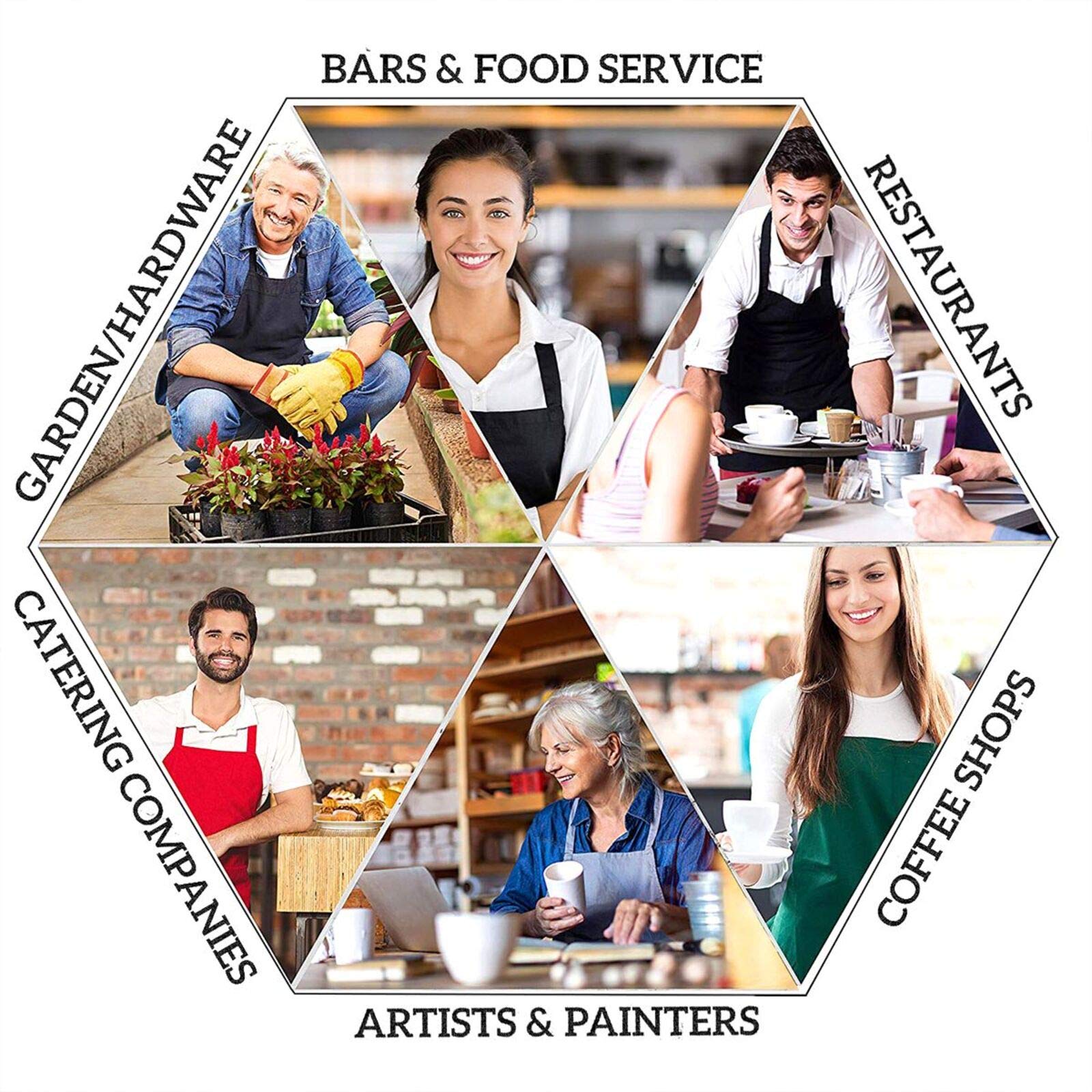 Funny Waterproof Adjustable Aprons for Cooking & BBQ - Decorative Kitchen Chef Bibs with 2 Pockets - Perfect Gift for Women & Men - Ideal for Grilling, Baking & Home Kitchen Use