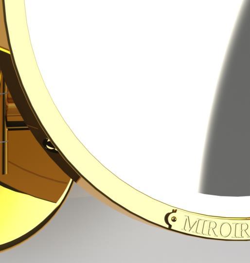 Timeless Brot Wall Mount 2-Arm Swing Mirror - 9.5