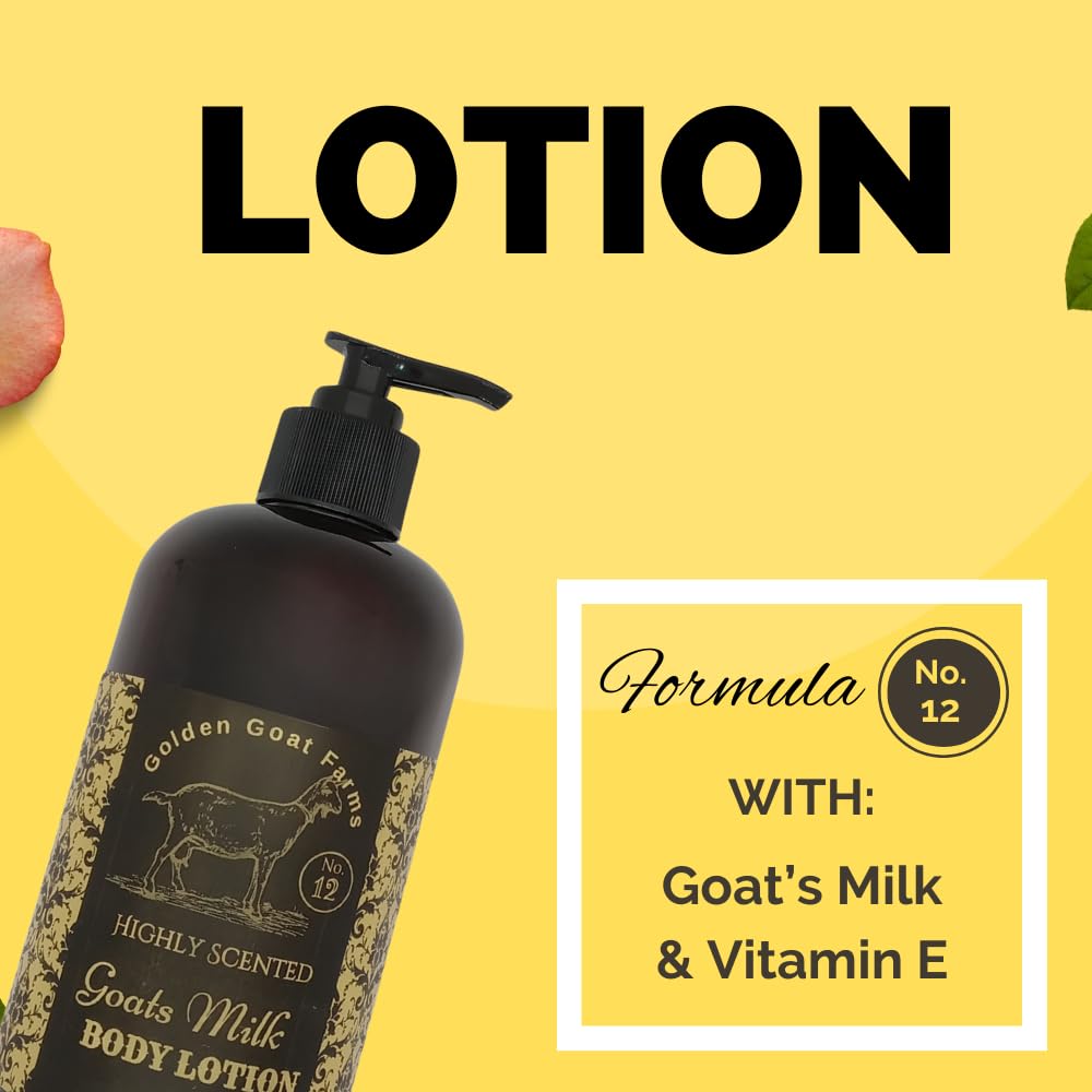 Golden Goat Farms Apple Caramel Crunch Scented Body Lotion with Goats Milk - 1 Gallon Size, Hydrating & Moisturizing for Dry Skin - Perfect for Daily Use, Spa Days & Gift Giving