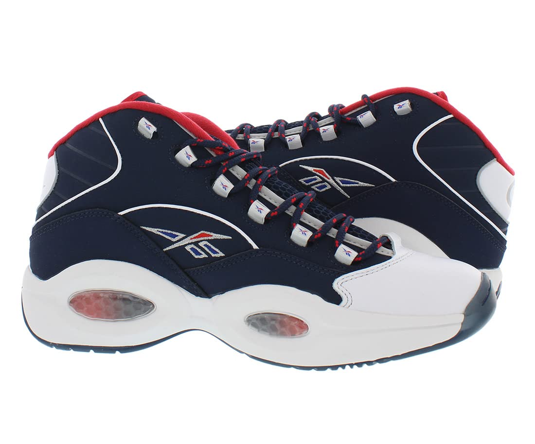 Reebok Men's Question Mid Basketball Shoes - High-Performance Workout & Gym Sneakers for Training, Running, and Court Play