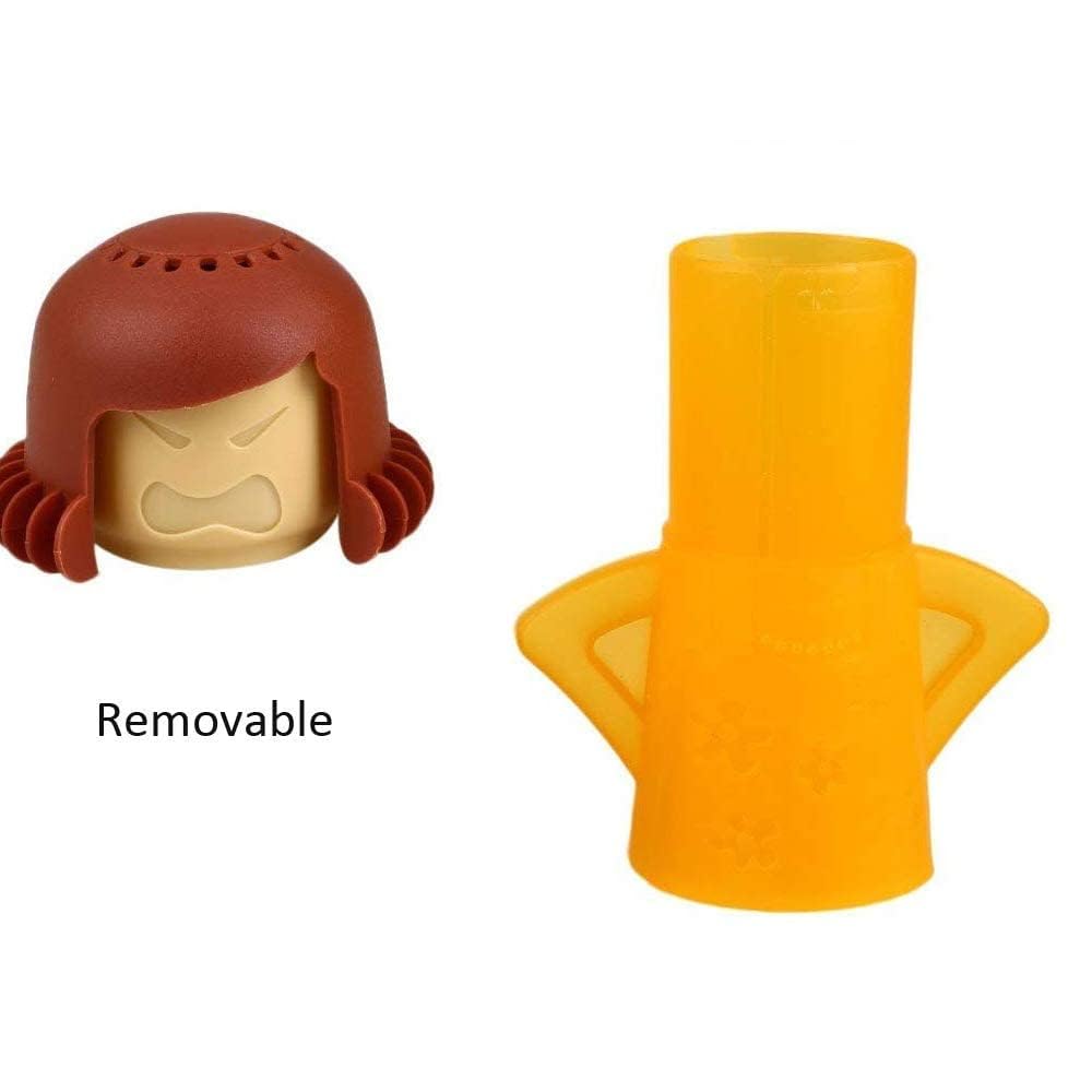 Angry Mama Microwave Cleaner - Brown Steam Cleaning for Quick & Easy Microwave Cleaning | Perfect for Kitchen, Home & Office Use