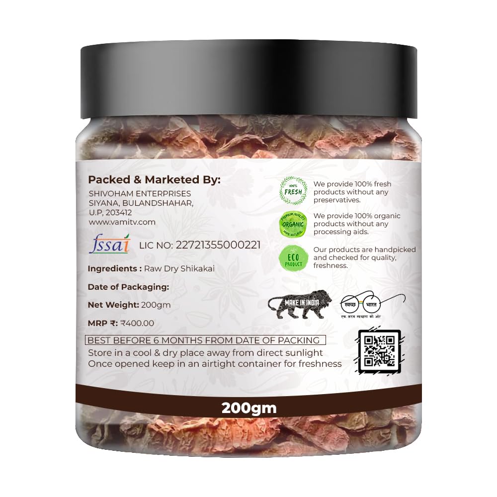 Vamitv - Shikakai Whole | Dried Acacia Concinna Pods | 100% Natural Hair Cleanser & Conditioner for Healthy Hair & Scalp | 150g | Ayurvedic Herbal Treatment for Dandruff, Hair Growth & Shine | Perfect for DIY Hair Wash, Herbal Shampoo & Natural Hair Care Routine