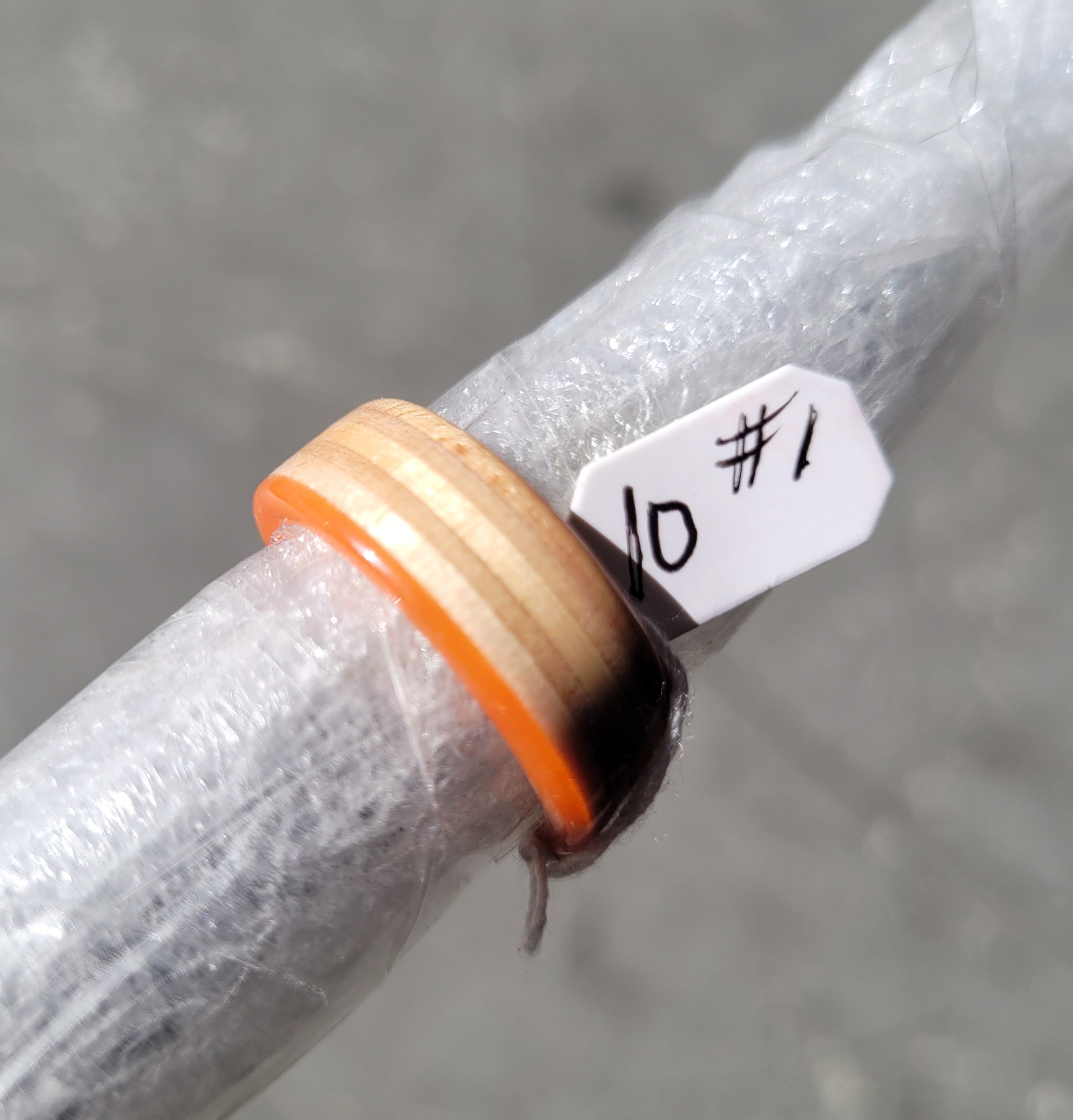 Recycled Bo Tuff Skateboard Ring - Size 10 - Eco-Friendly Jewelry for Skateboarders - Perfect for Everyday Wear & Skate Culture Enthusiasts