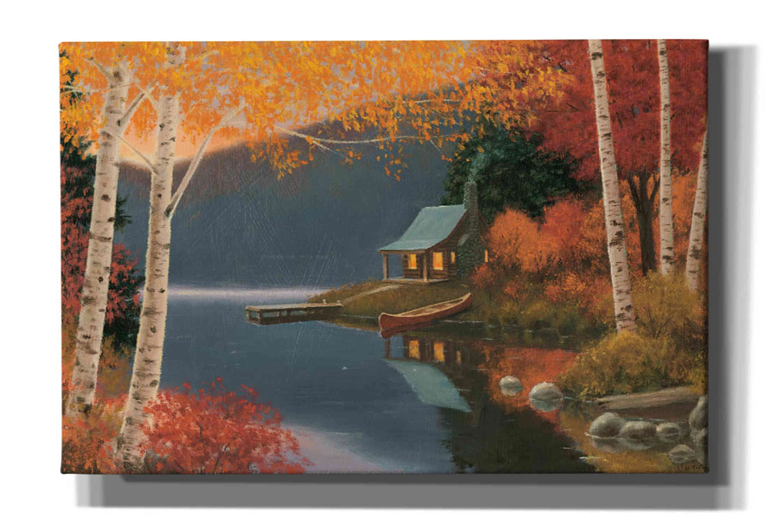 Epic Graffiti 'Quiet Evening I' by James Wiens - Large 60x40 Inch Canvas Wall Art Painting for Living Room, Bedroom & Office Decor