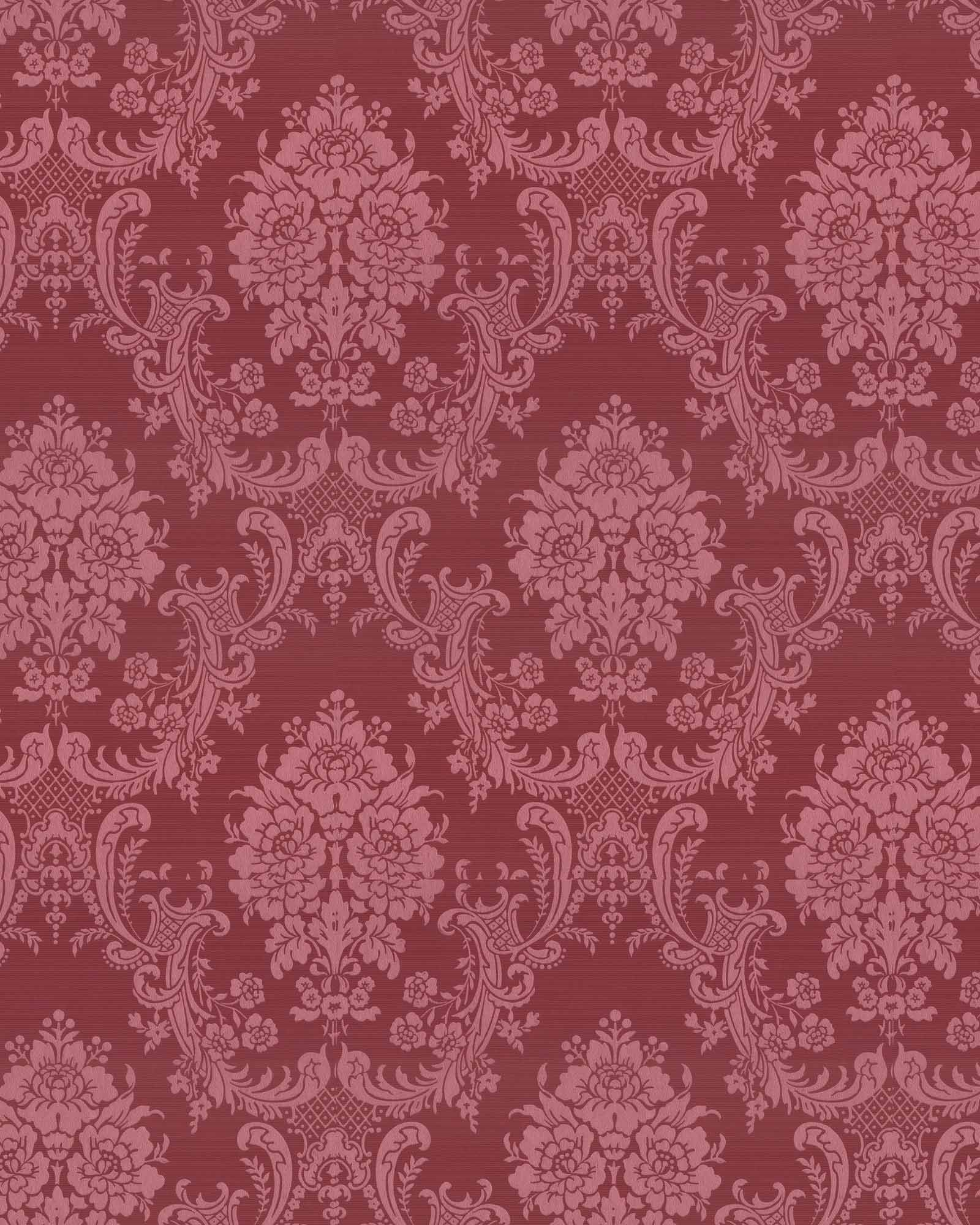 Lim & Handtryck Wallpaper Förde Red/Glimmer - Premium Hand-Printed Wallpaper for Living Room, Bedroom, and Home Decor