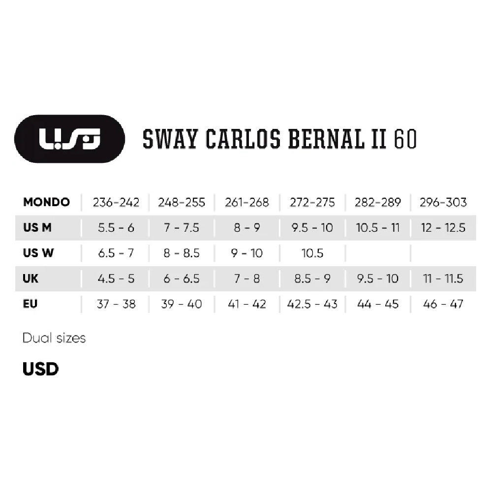 USD Sway Carlos Bernal II Pro Skateboard - Premium Professional Skateboard Deck for Street & Park Skating - Perfect for Tricks, Commuting & Skatepark Sessions