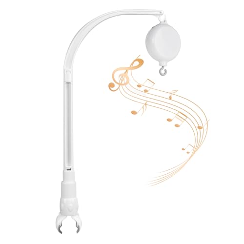 Beige mobile arm with music box