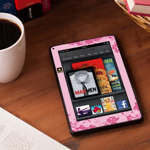 Kindle Fire Skin Kit Decal - Army Pride Pink Protective Cover for 7-Inch Tablets (Not for HD/HDX) - Perfect for Military Supporters & Personalized Gifts