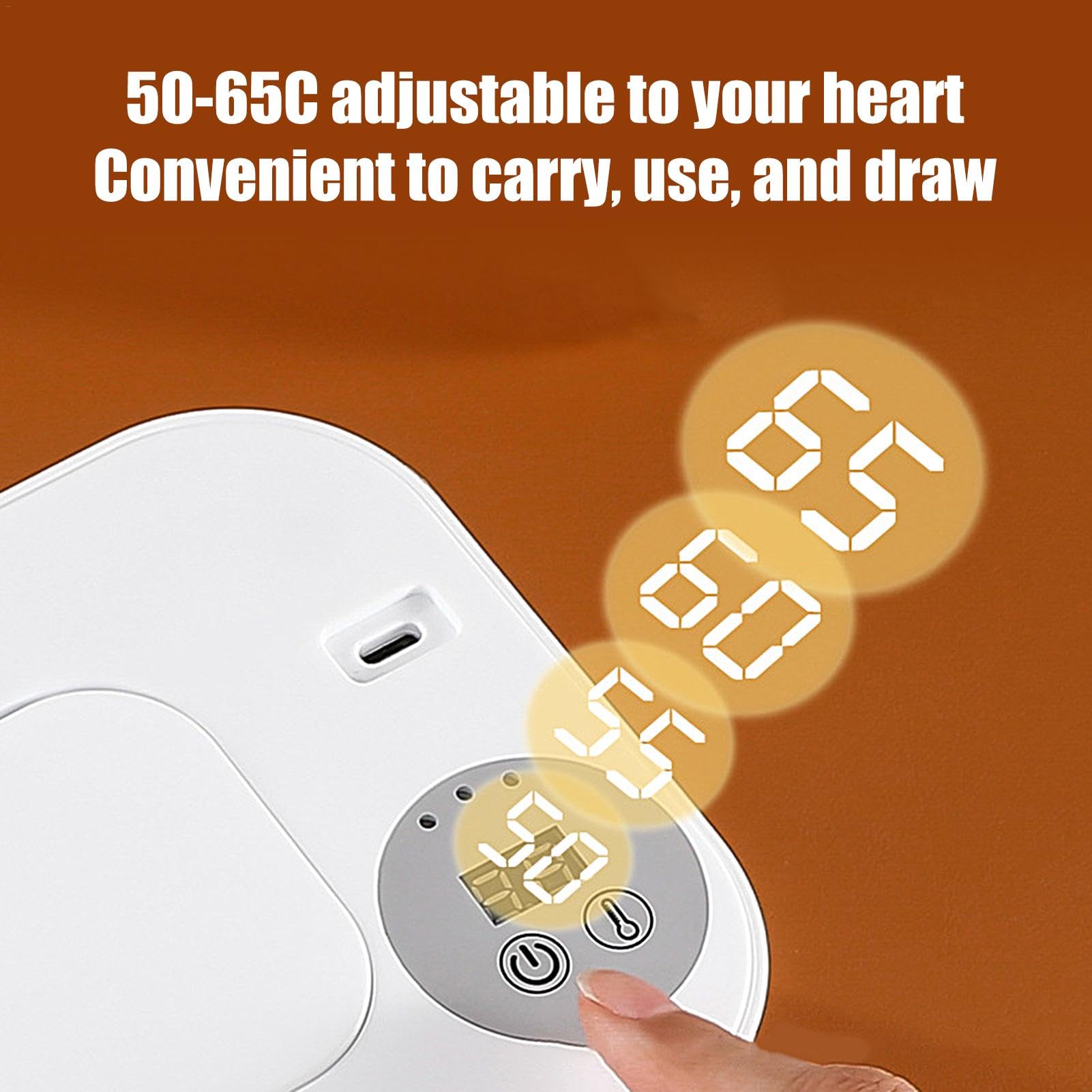 Premium Baby Wet Wipe Warmer & Heated Wipes Dispenser - Soft Warm Wipes for Diaper Changes, Bathroom & Car Use - Essential Baby Care Accessory with Gentle Heating Technology