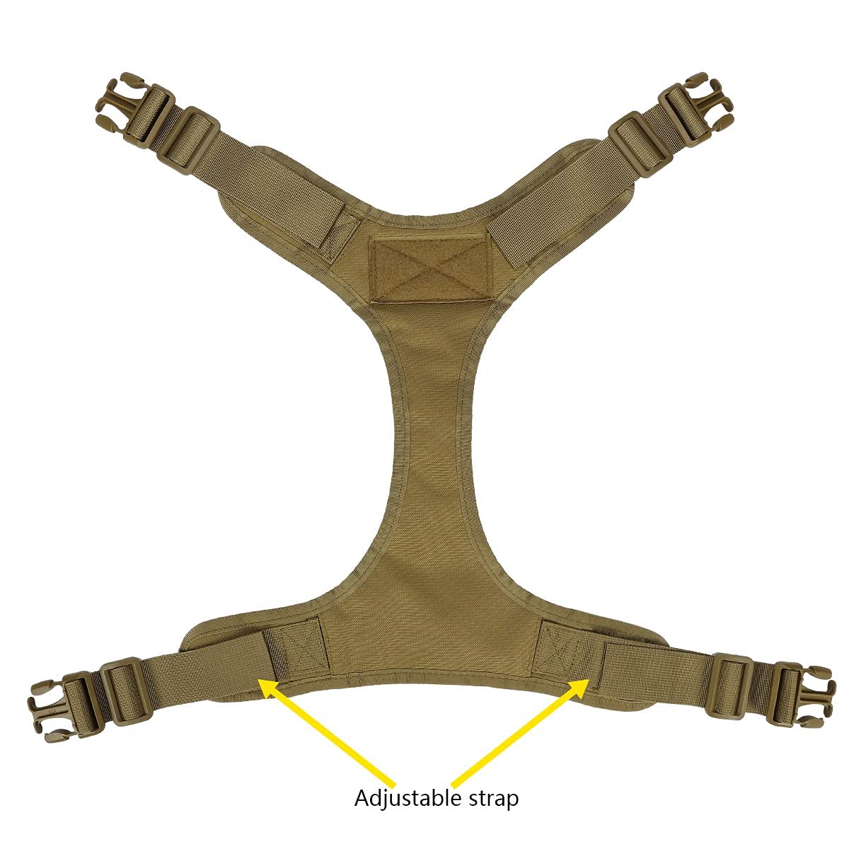 IronSeals Tactical Service Dog Vest - Patrol Training Harness with MOLLE System & Handles for Police K9, Military & Working Dogs - Perfect for Outdoor, Security & Search Missions