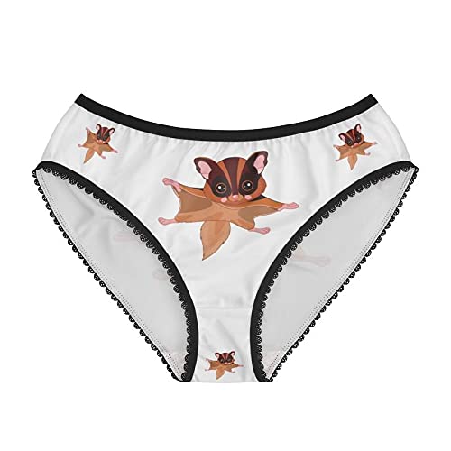 Flying Squirrel Women's Cotton Briefs - Comfortable Funny Underwear for Everyday Wear | Perfect for Gifts, Costume Parties & Loungewear