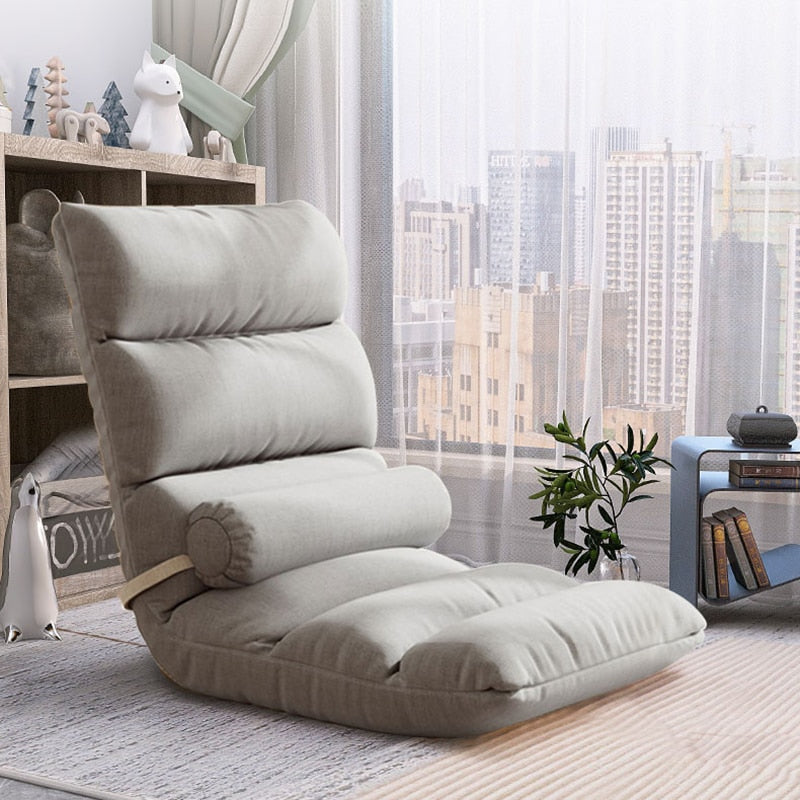 Comfortable Tatami Foldable Recliner Sofa Chair - Adjustable Backrest for Living Room, Bedroom & Outdoor Relaxation | Perfect for Lounging, Napping & Reading